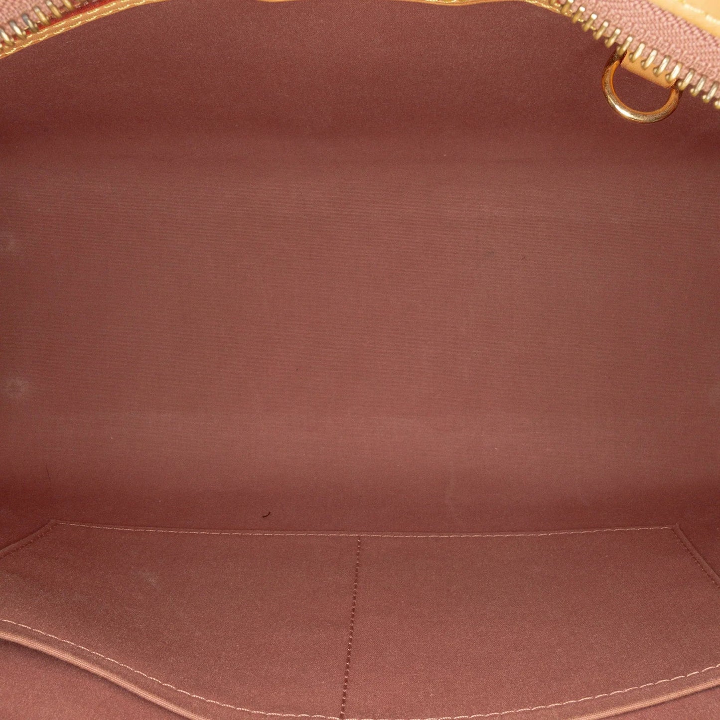 Tan Louis Vuitton Monogram Vernis Brea MM Satchel