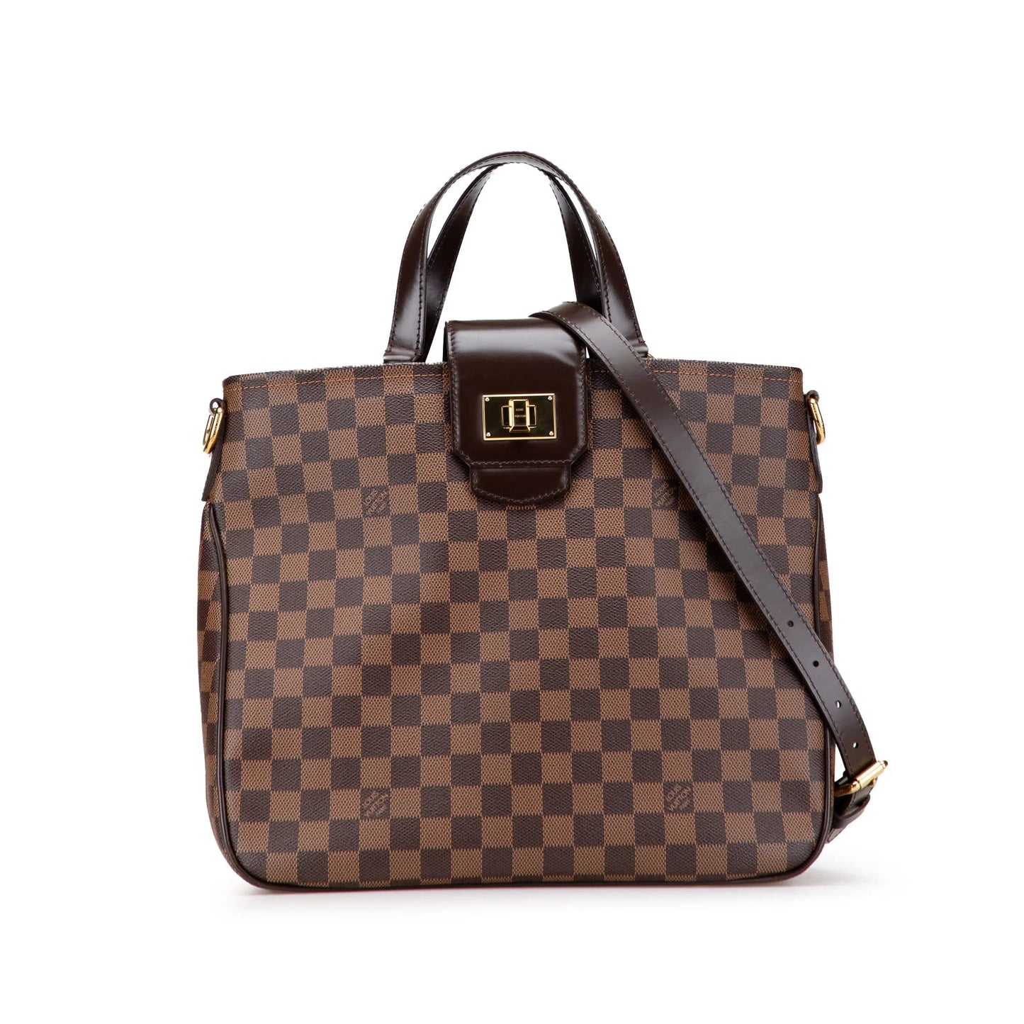 Brown Louis Vuitton Damier Ebene Cabas Rosebery Satchel