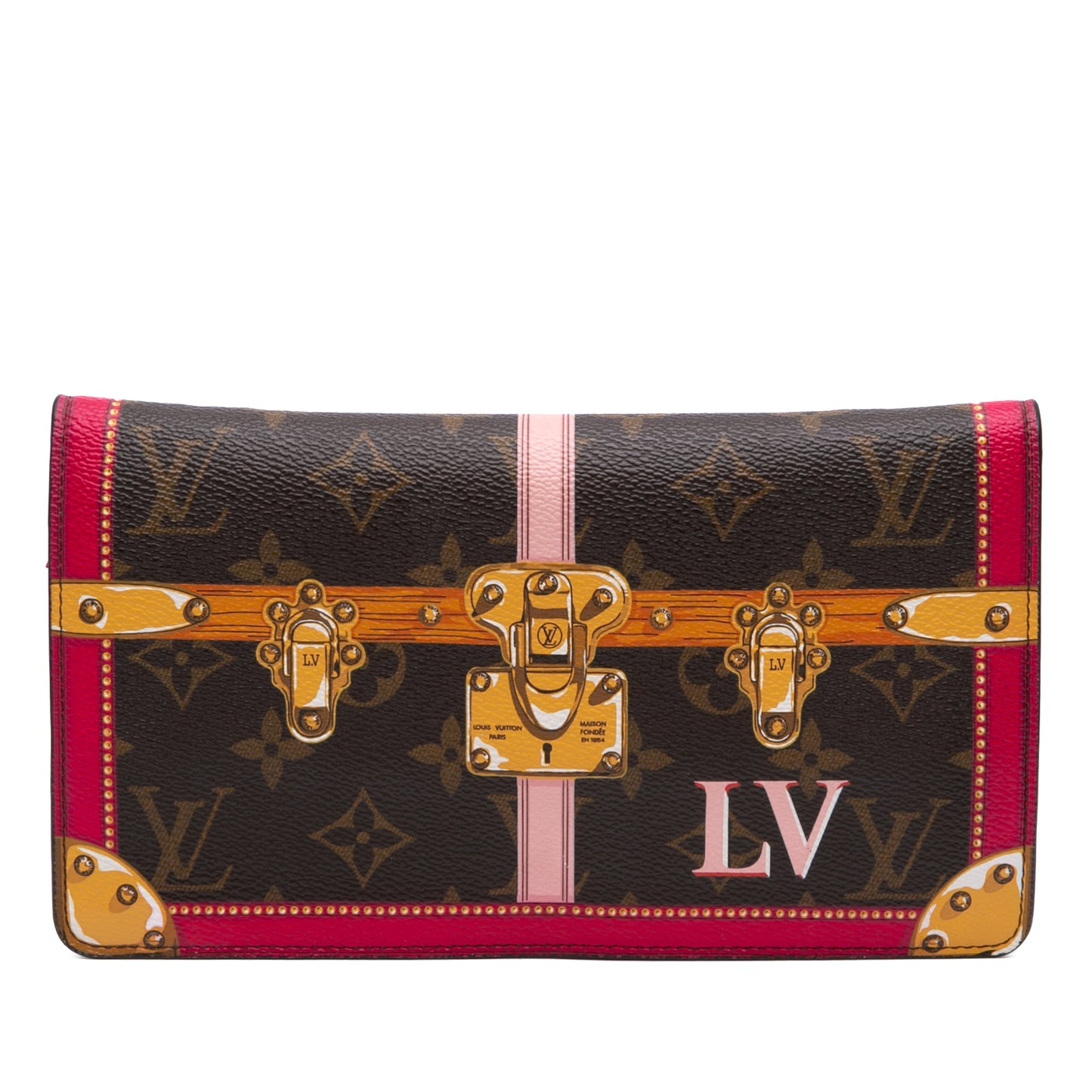 Brown Louis Vuitton Monogram Summer Trunks Pochette Weekend Crossbody Bag