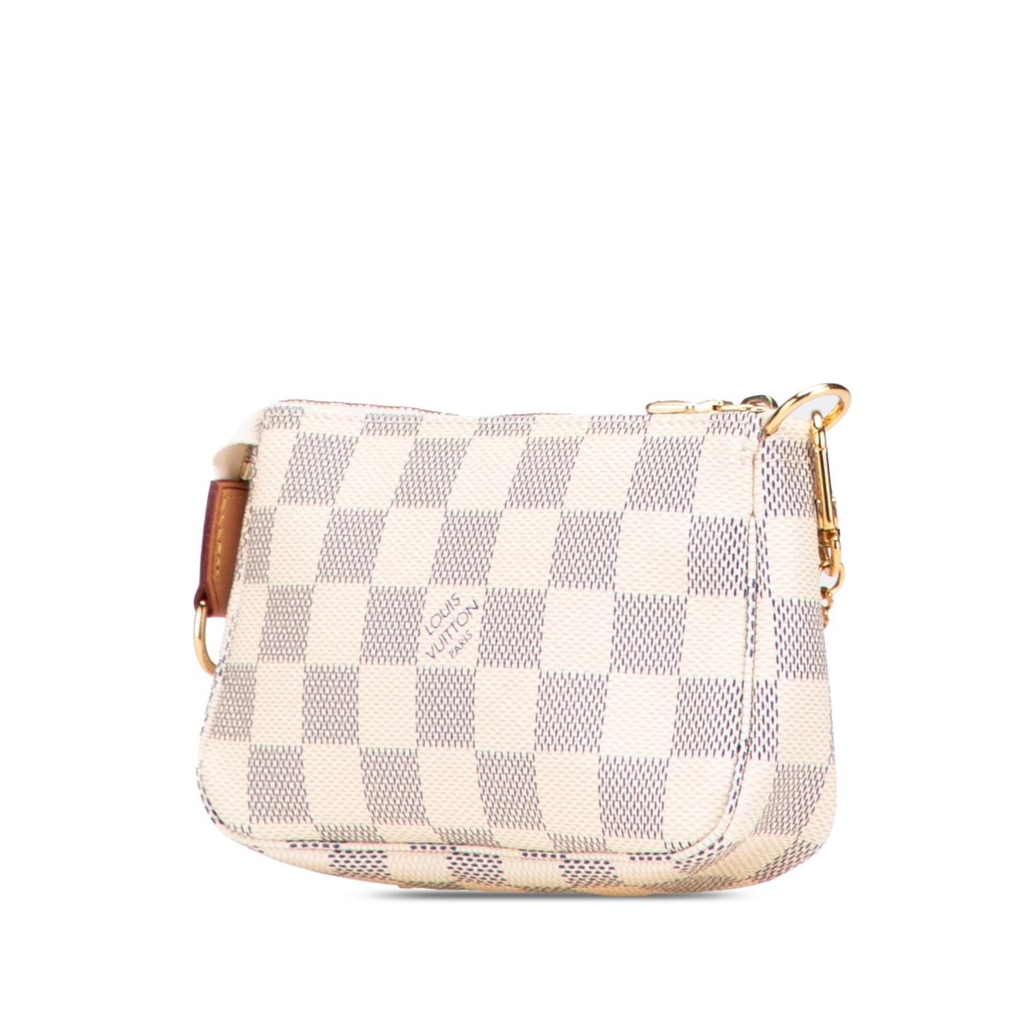 White Louis Vuitton Damier Azur Mini Pochette Accessoires Handbag