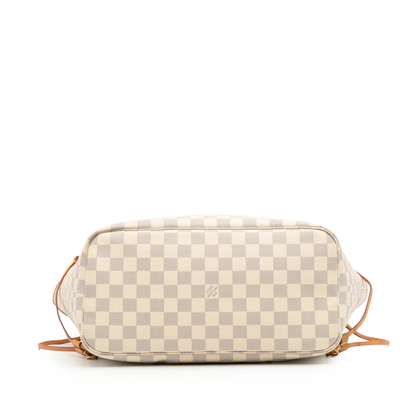 White Louis Vuitton Damier Azur Neverfull MM Tote Bag