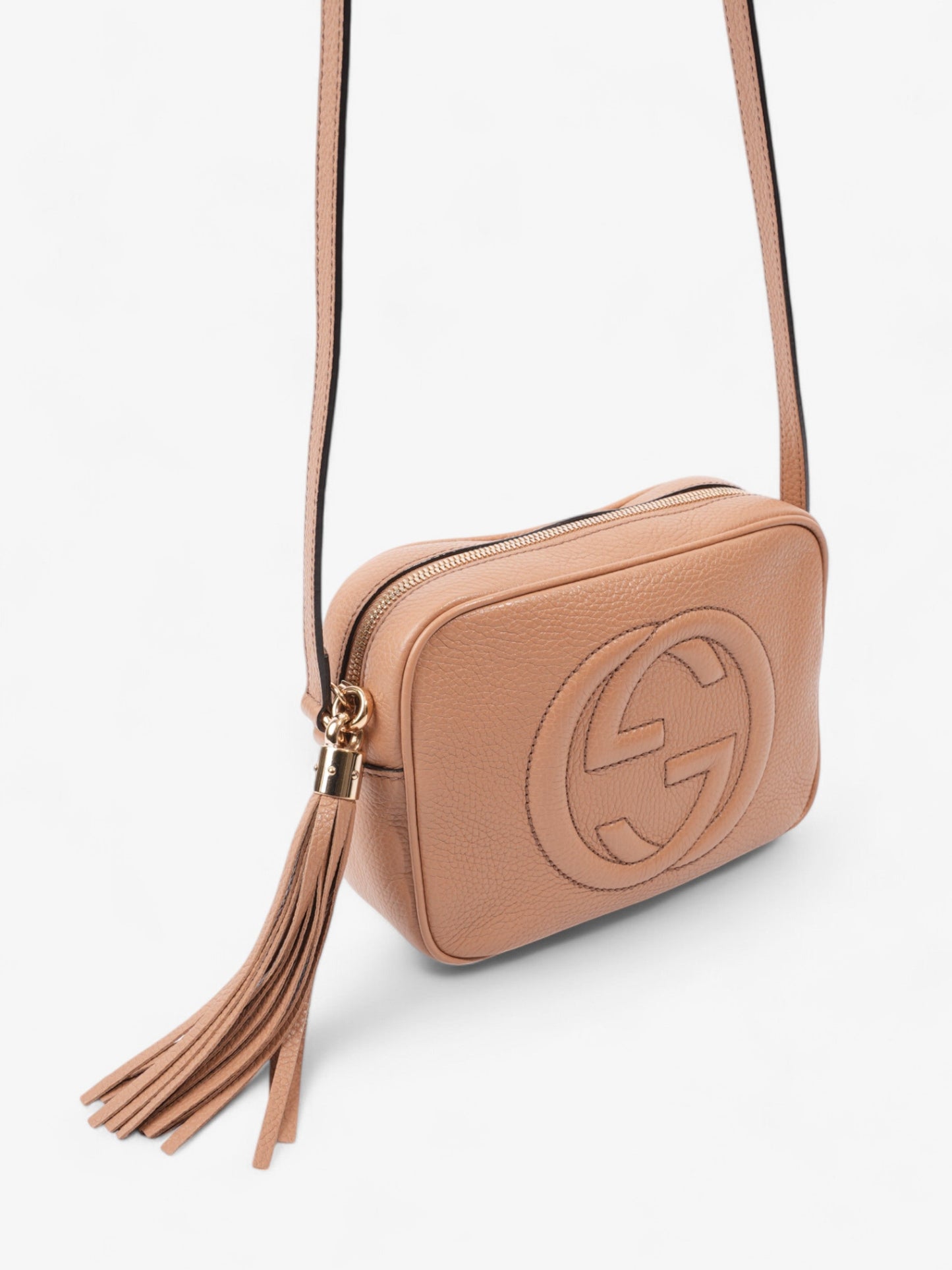 Gucci Soho Disco Bag Beige Leather Small