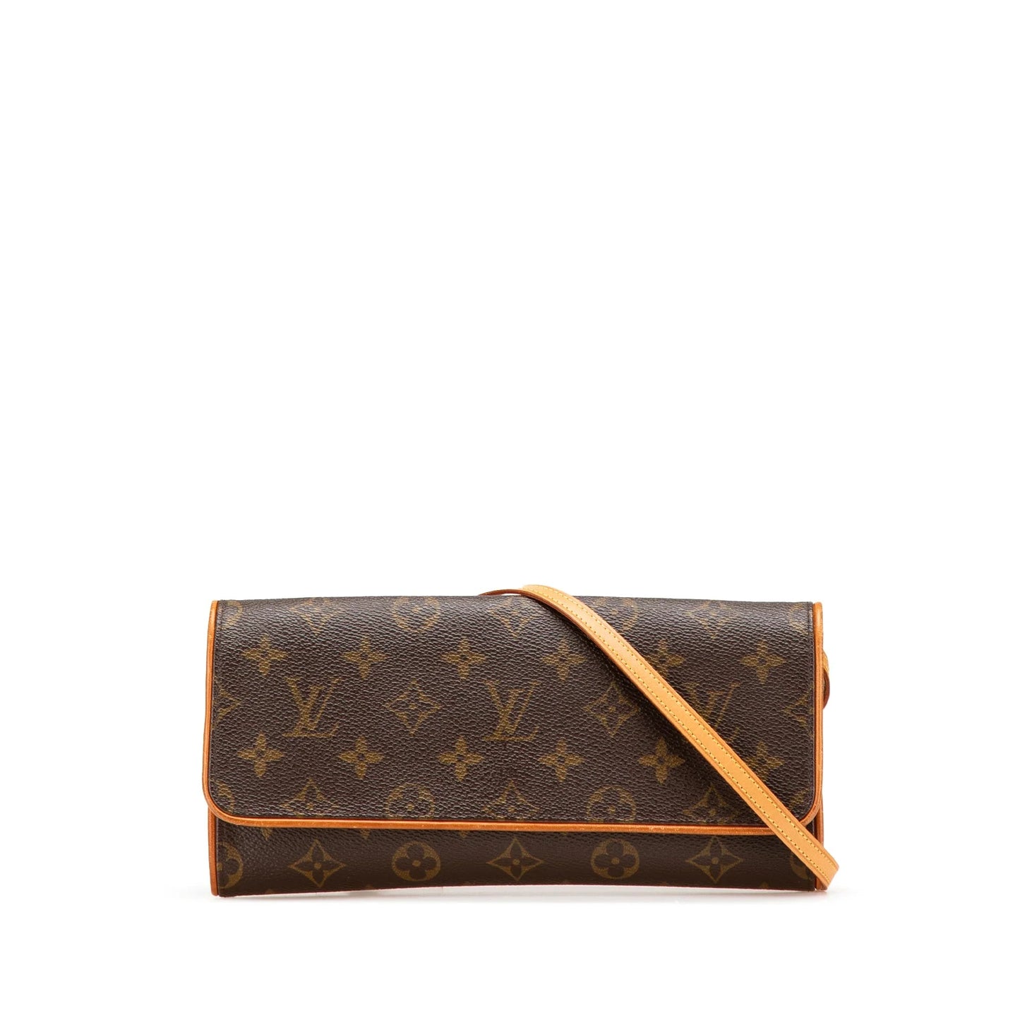 Brown Louis Vuitton Monogram Pochette Twin GM Crossbody Bag