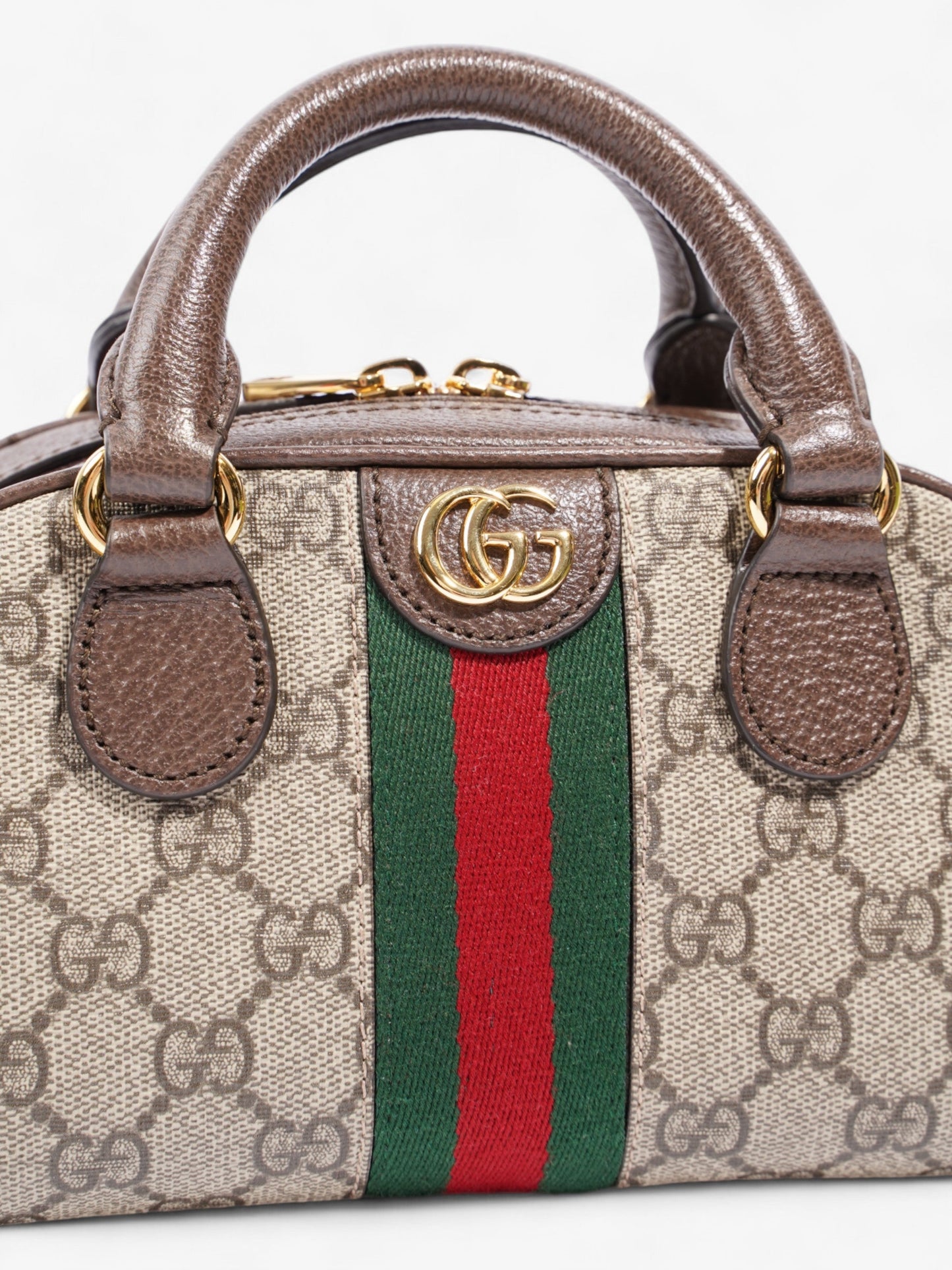 Gucci GG Ophidia GG Supreme / Green / Red Canvas Mini