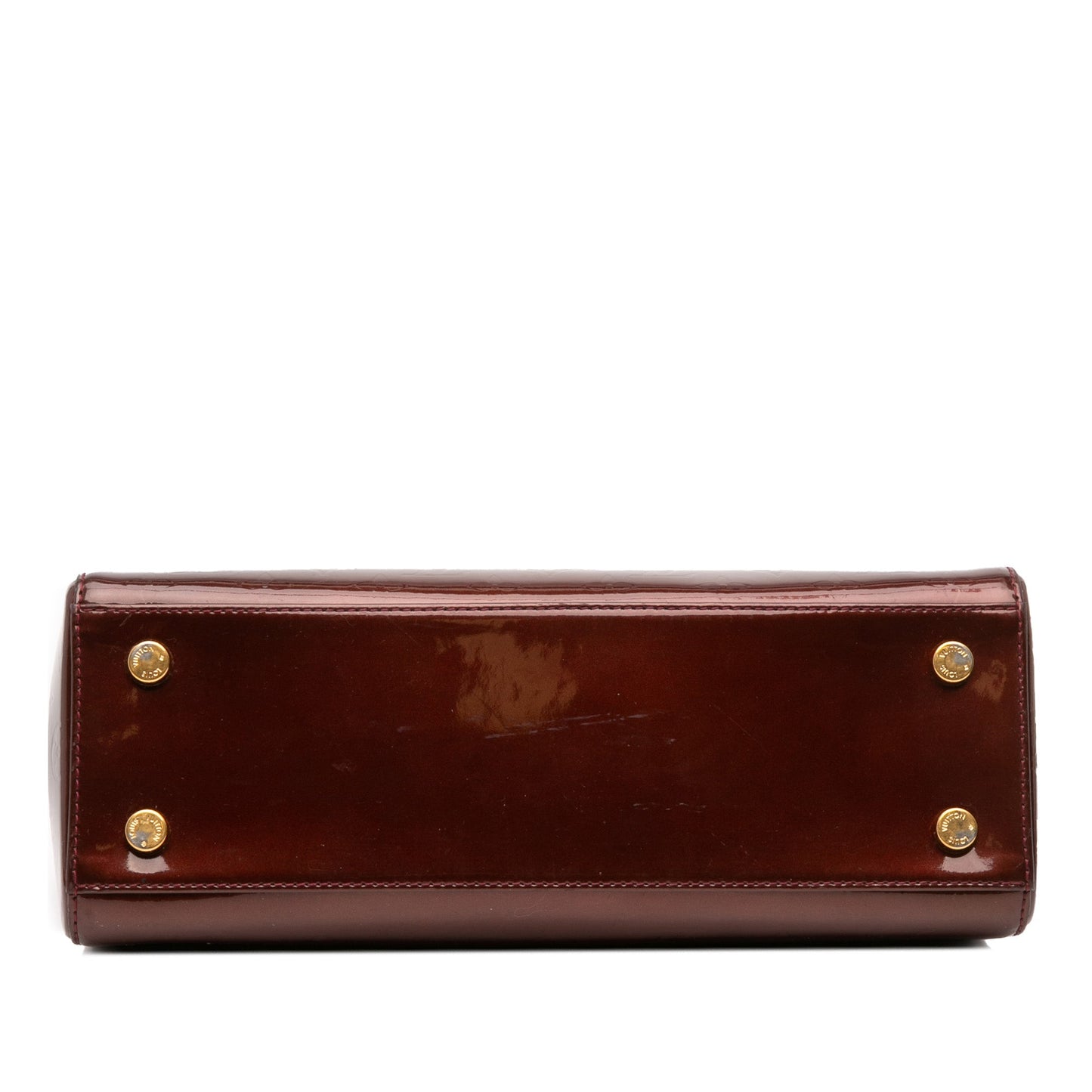 Red Louis Vuitton Monogram Vernis Brea MM Satchel