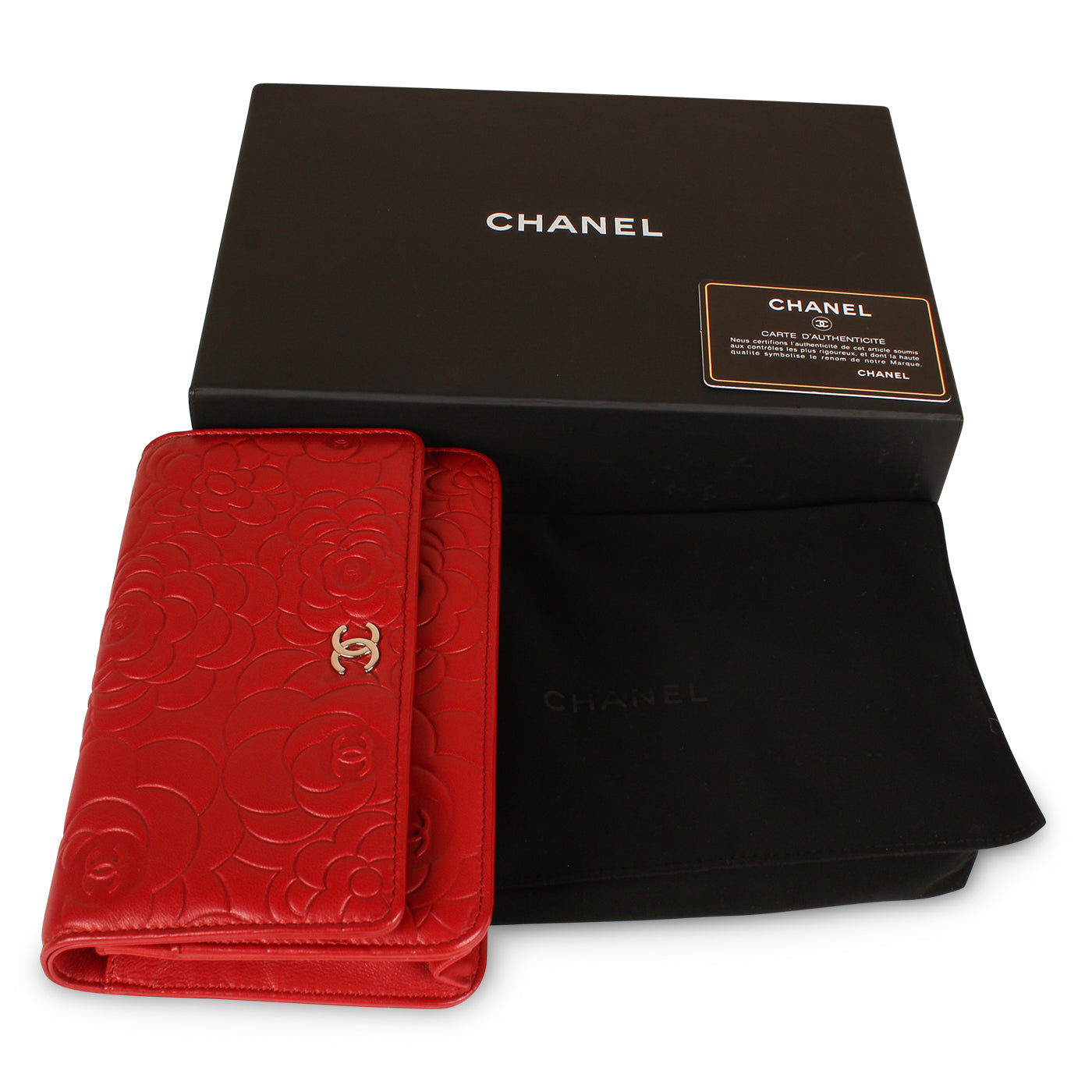 Chanel Camellia Wallet On Chain