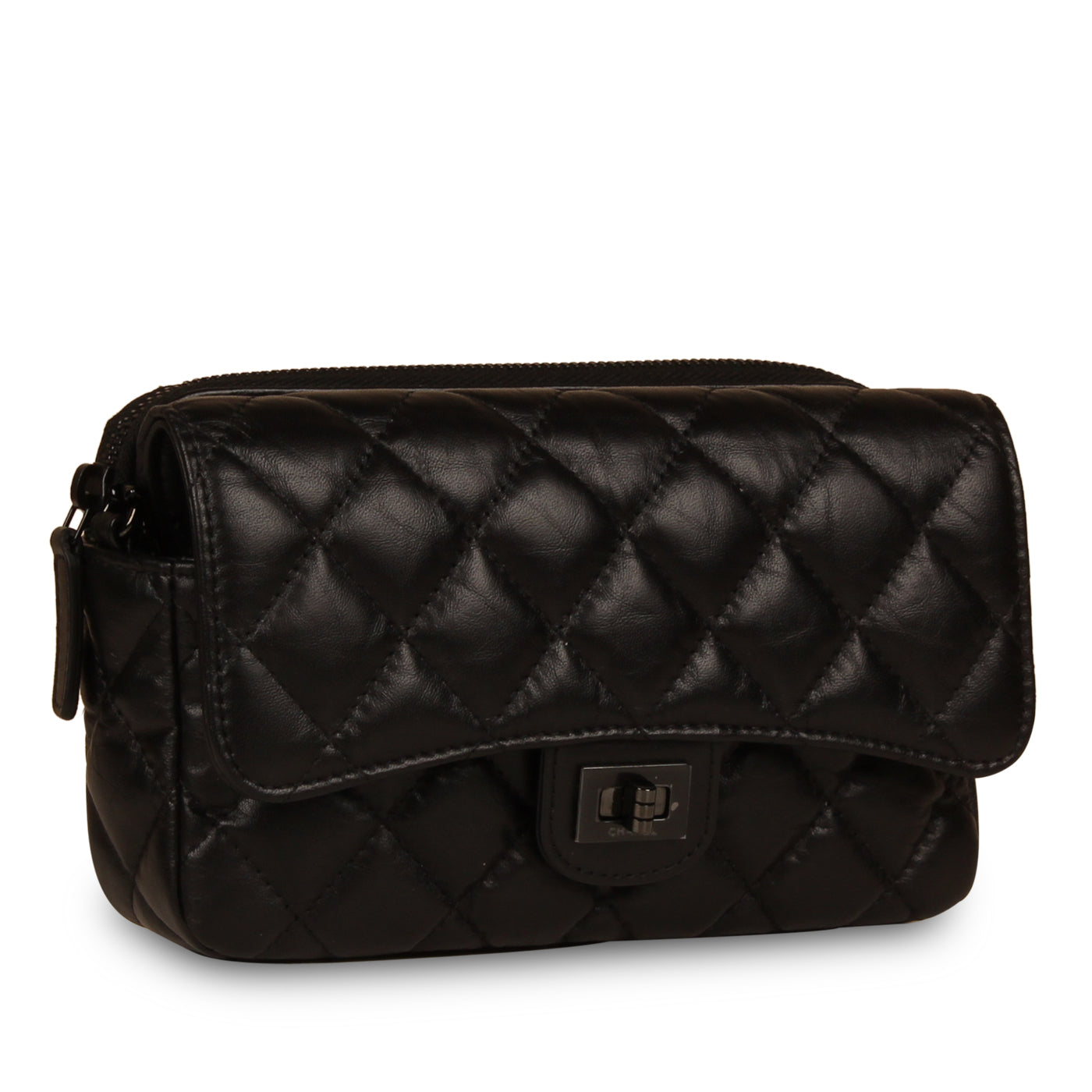 Chanel O-Case Re-Issue Crossbody - Black calfskin