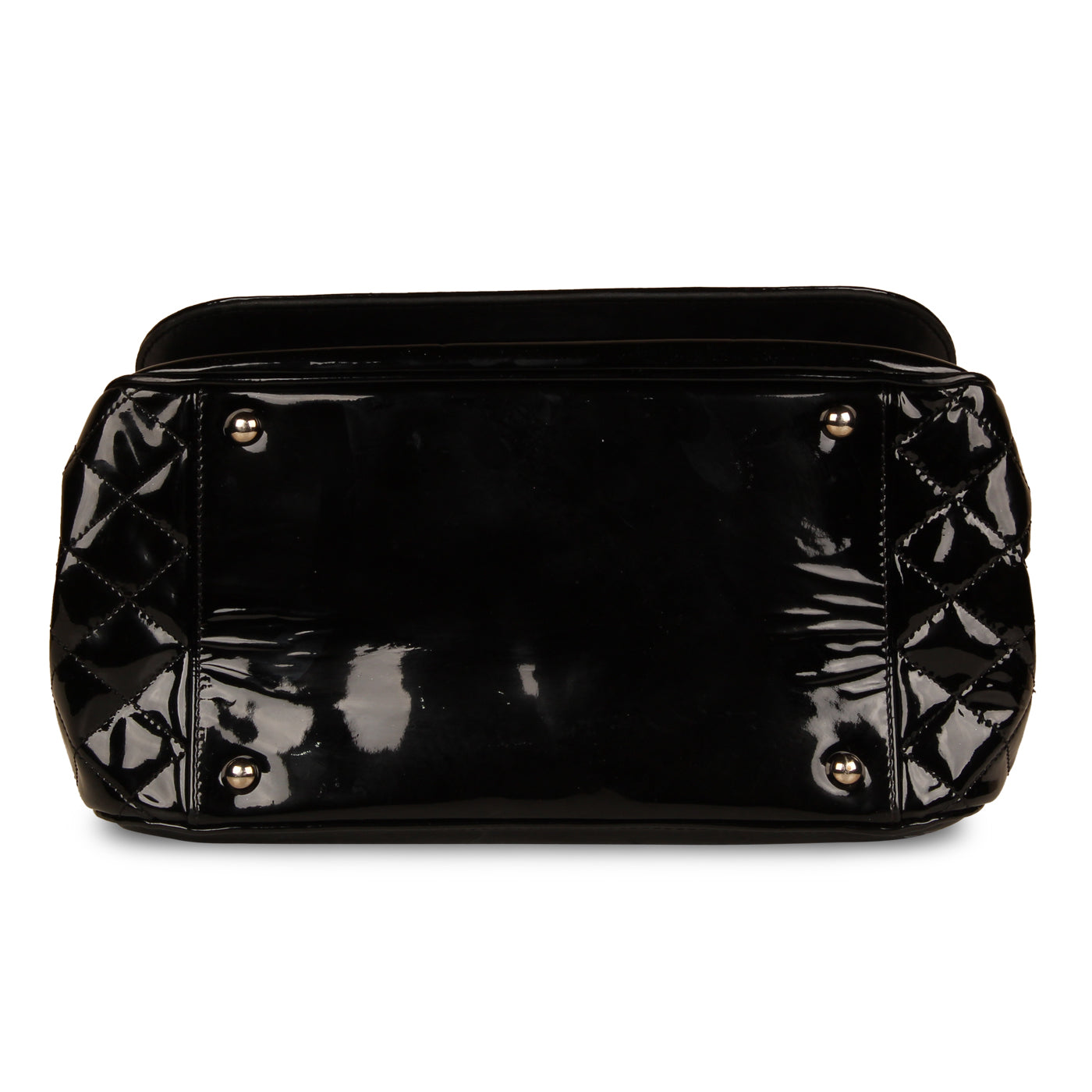 Chanel  Black Vinyl Shoulder Bag