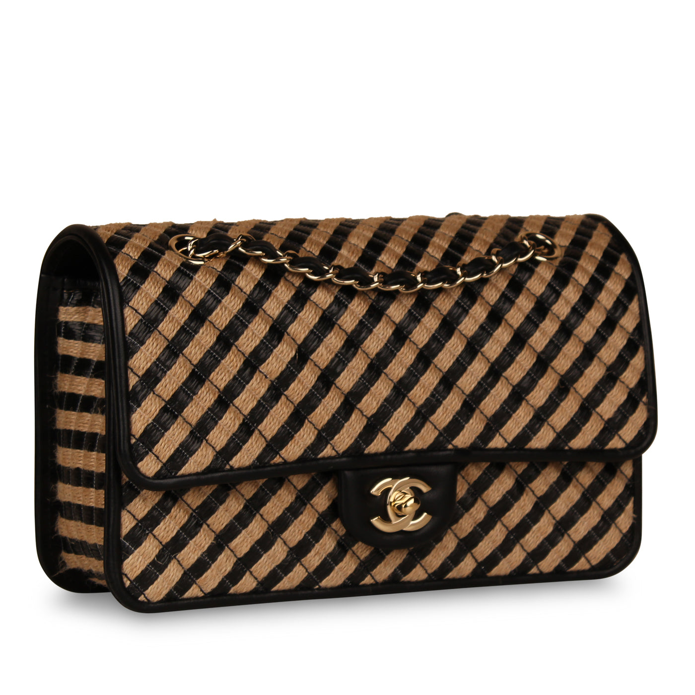 Chanel Classic Flap Bag Medium - Raffia
