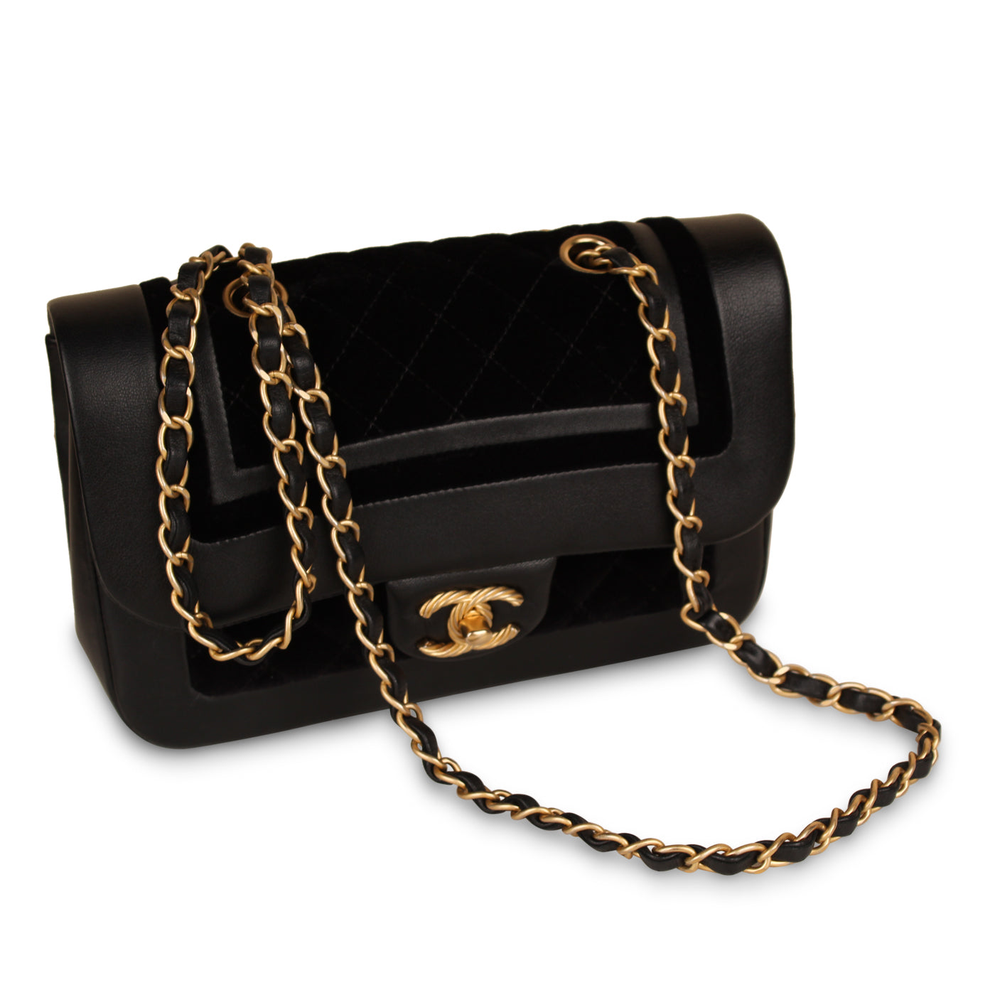 Chanel Velvet/Lambskin Flap Bag