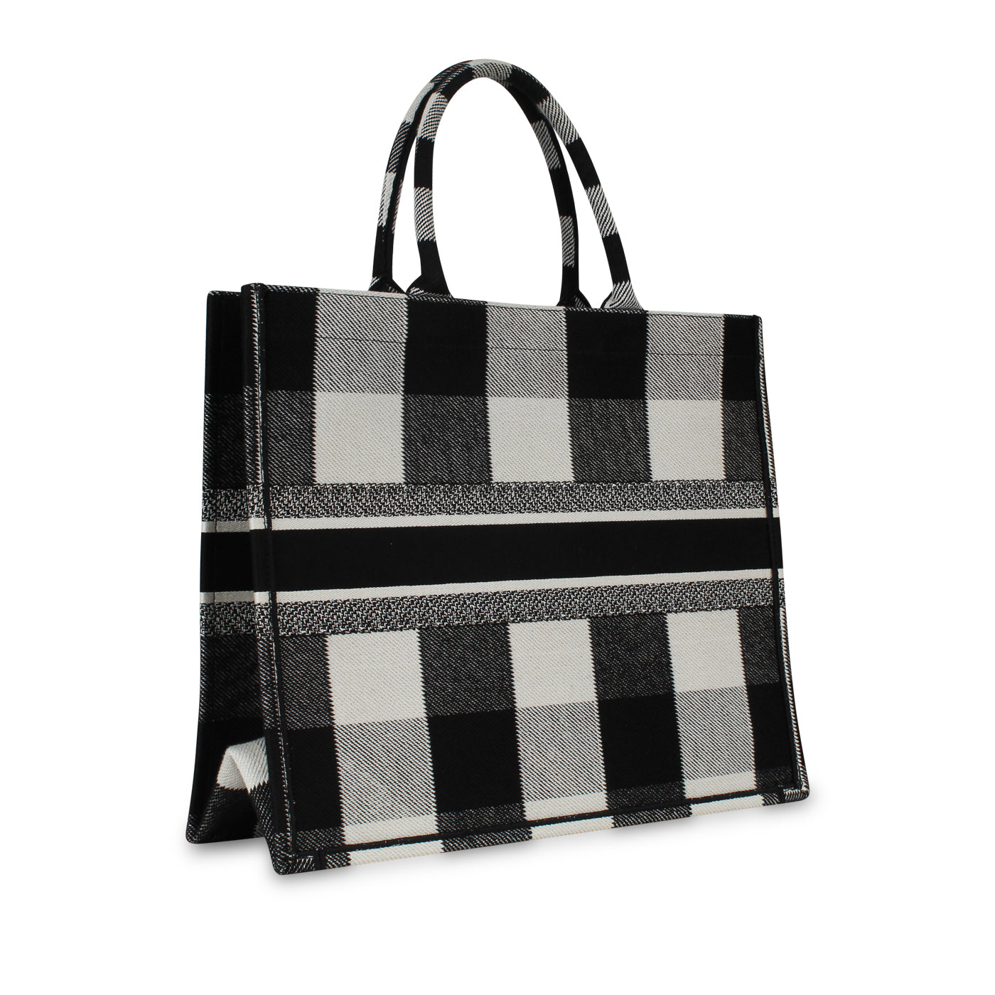 Dior Book Tote Leather Canvas Tote