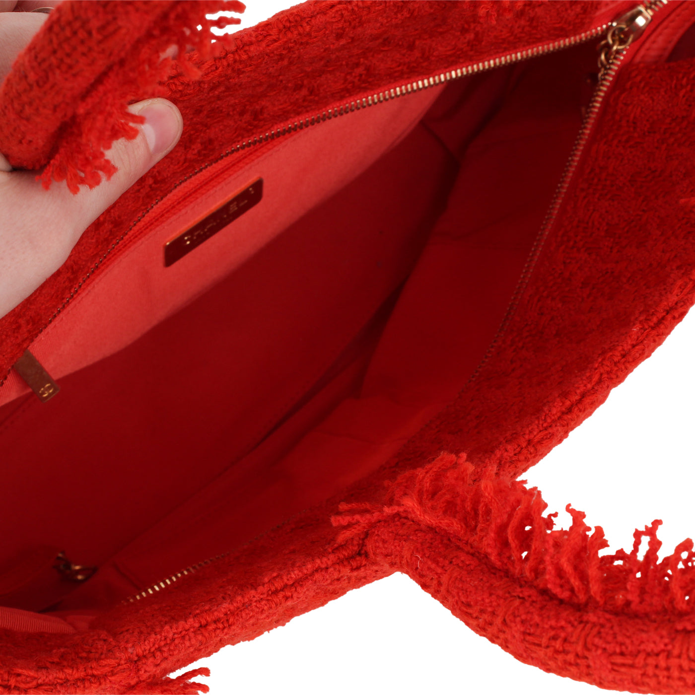 Chanel Shopper Tote - Red Tweed