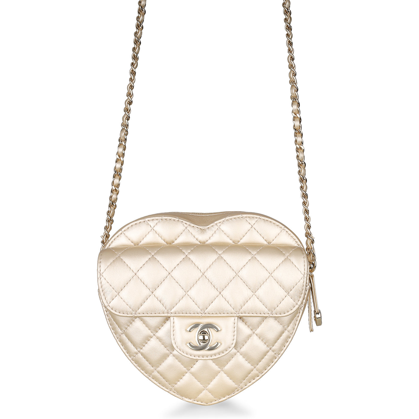 Chanel Heart Bag - Champagne