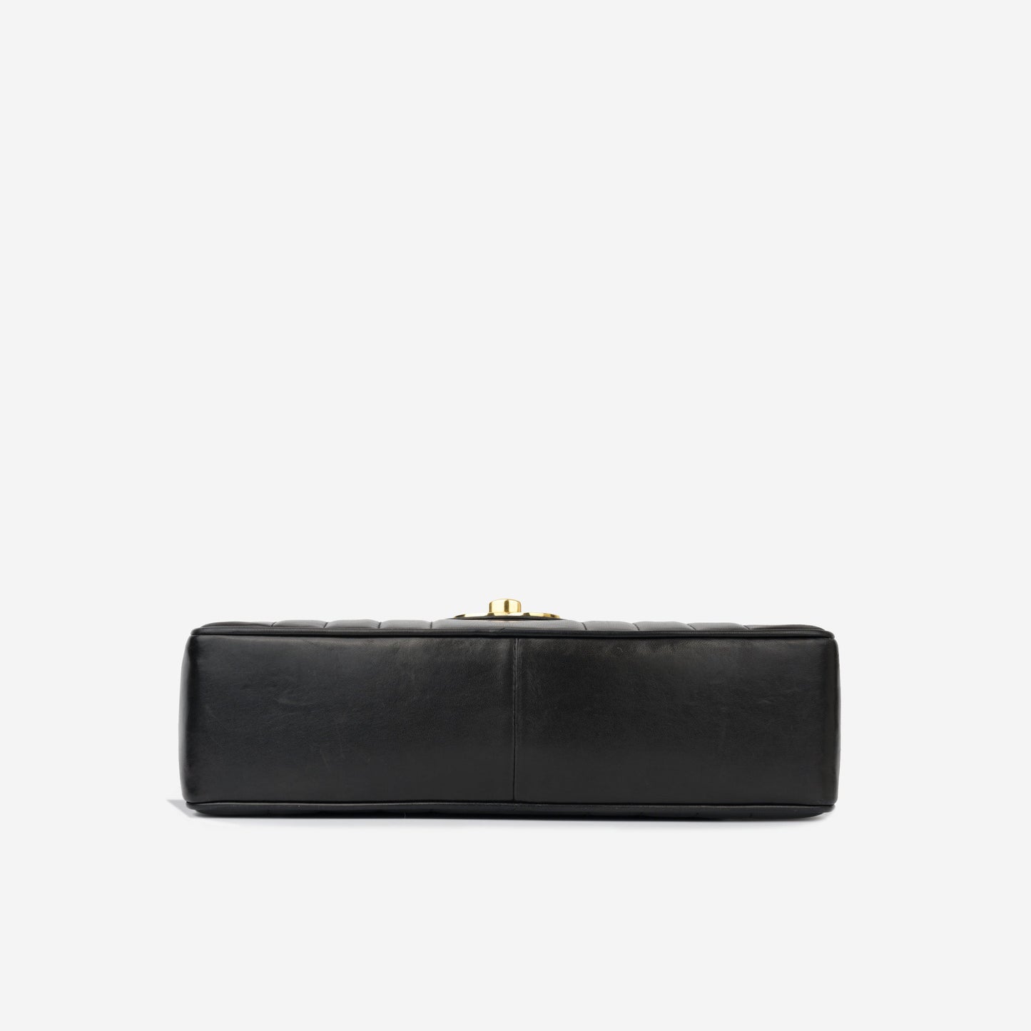 Chanel Vintage Chanel Mademoiselle Flap Bag - Black Vertical Lambskin | Gold Hardware