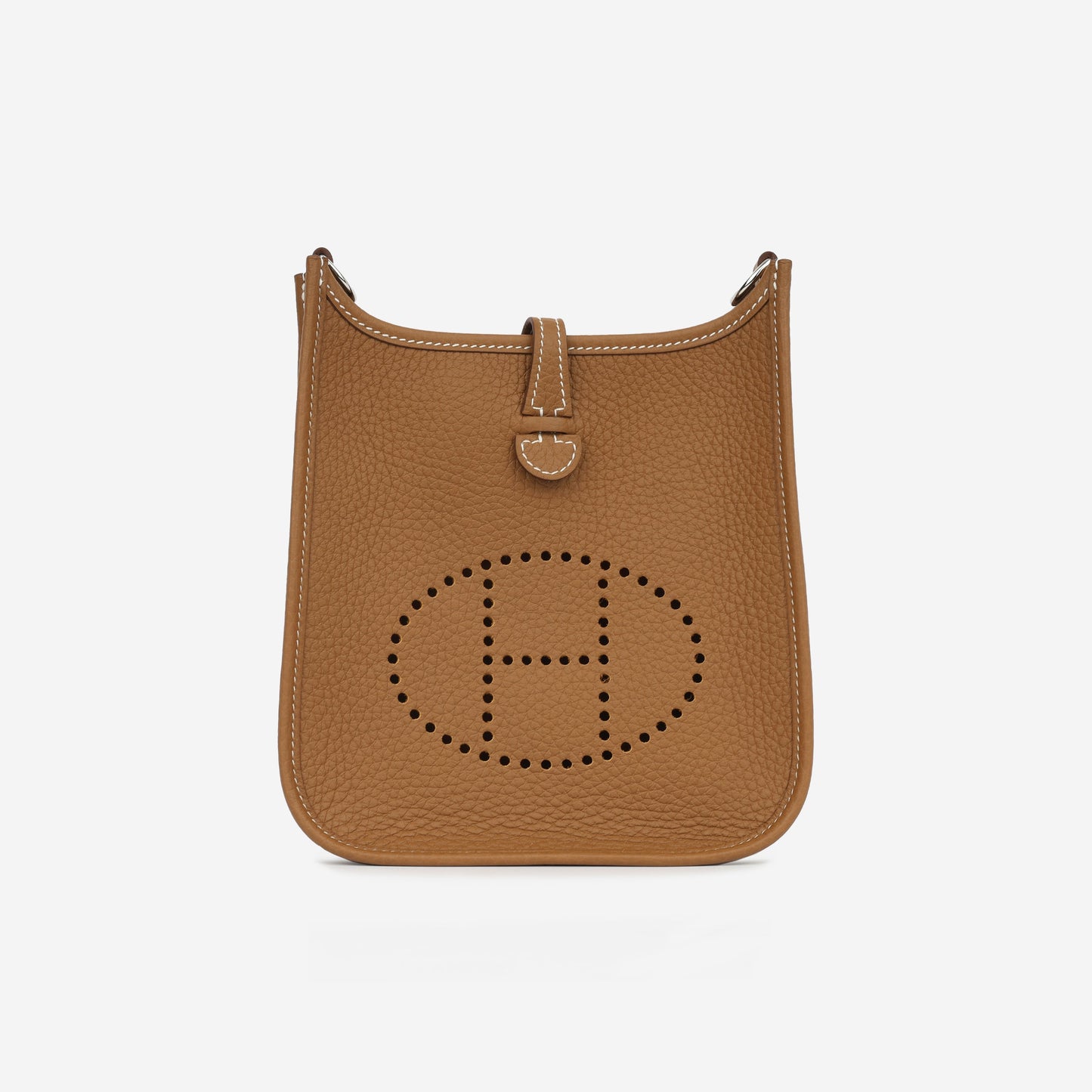 Hermès Mini Evelyne - Gold Clemence | Palladium Hardware
