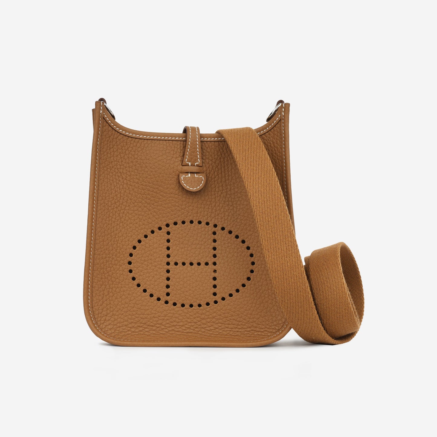 Hermès Mini Evelyne - Gold Clemence | Palladium Hardware