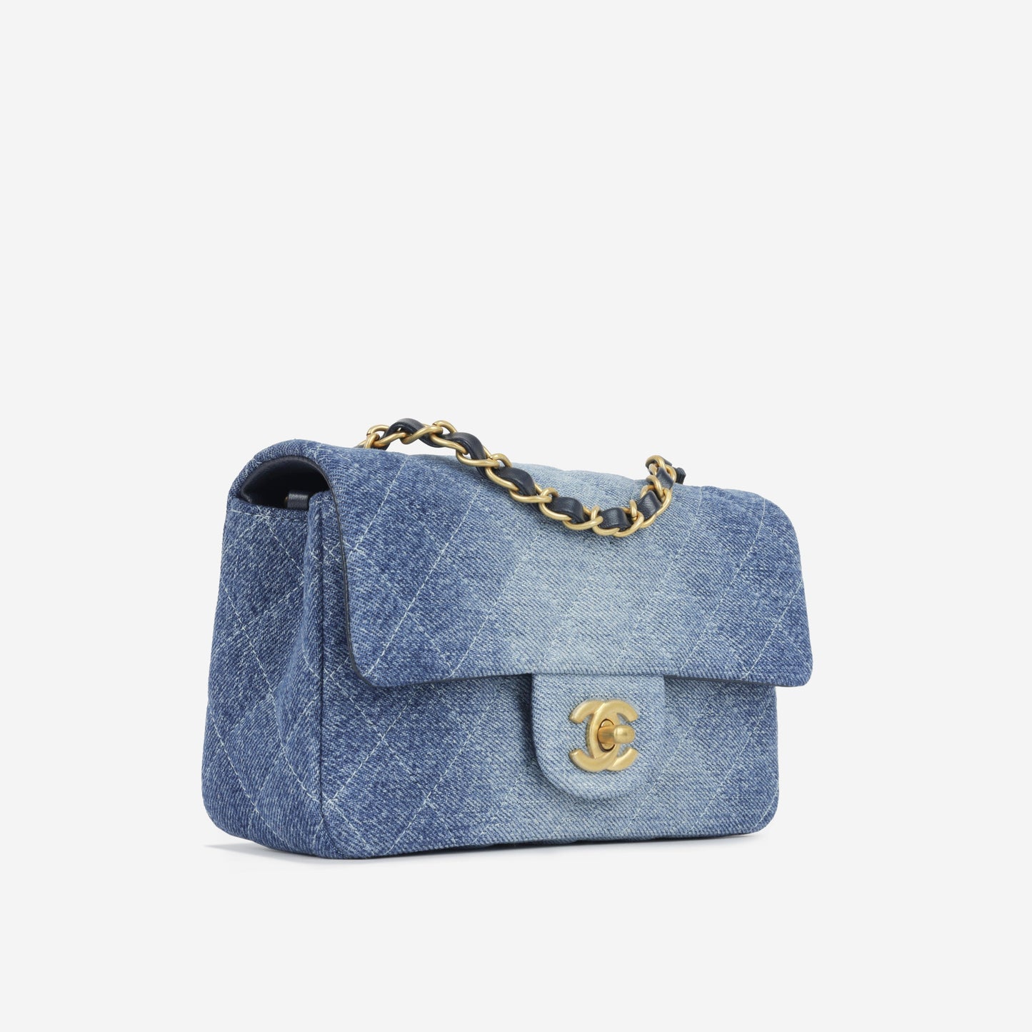 Chanel Mini Rectangular - Blue Ombre Denim