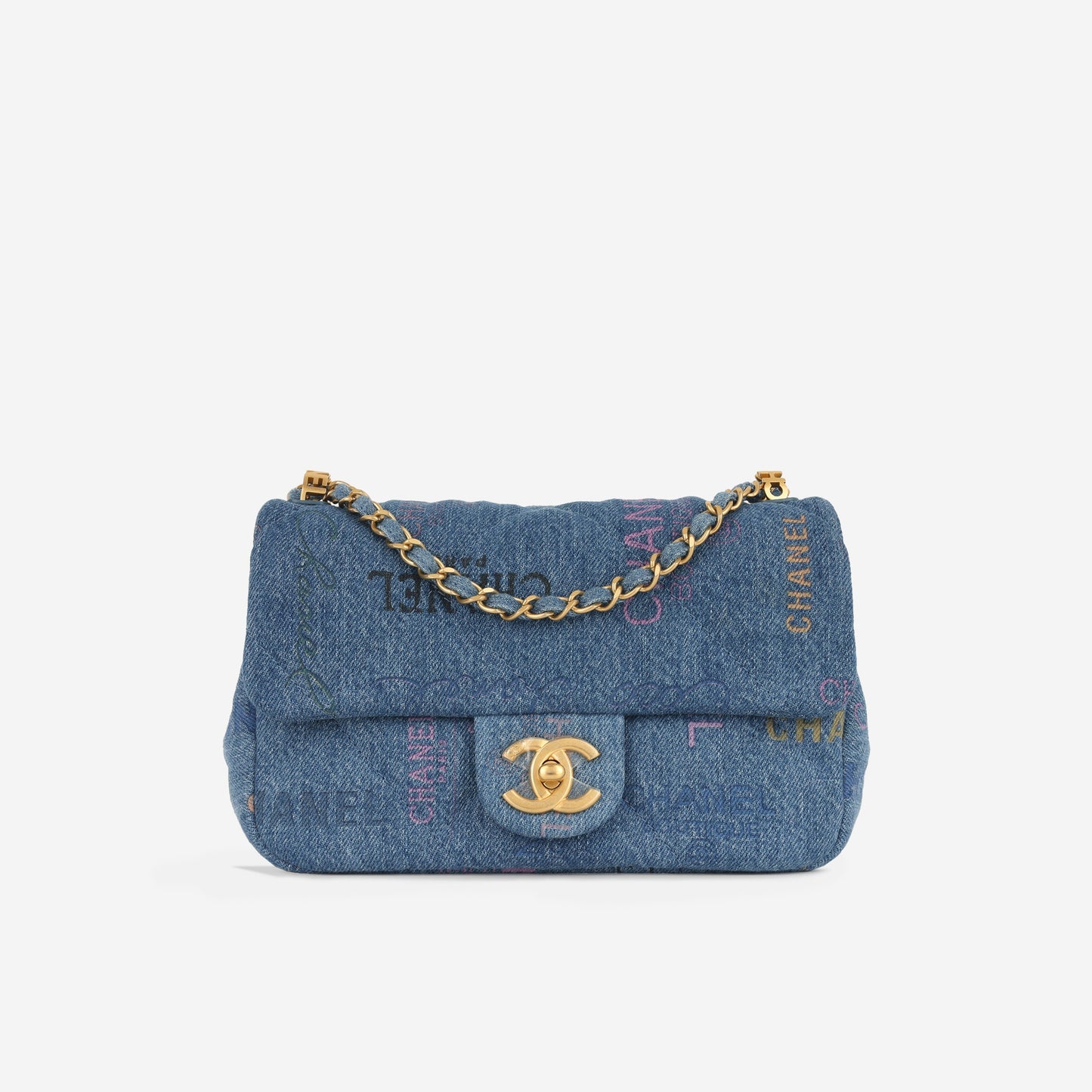 Chanel Small Flap Bag - Denim Logo