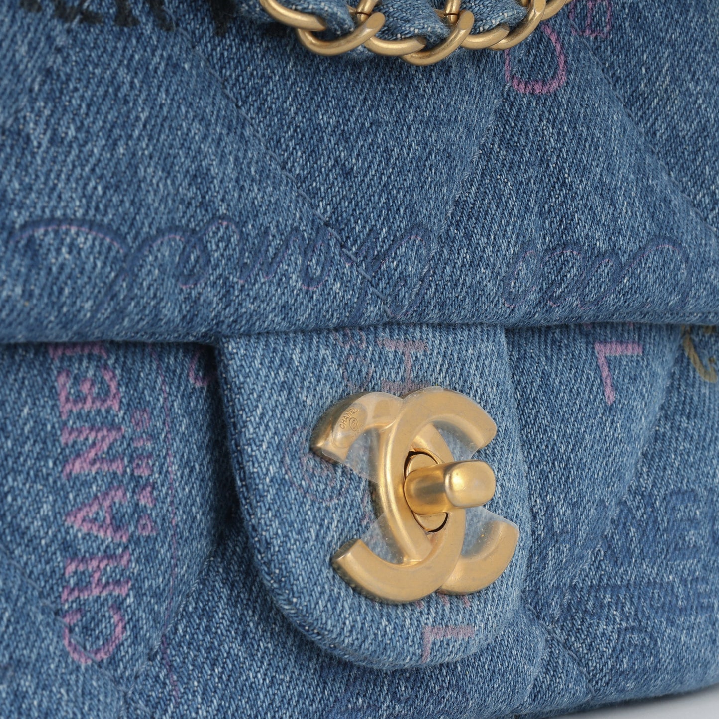 Chanel Small Flap Bag - Denim Logo