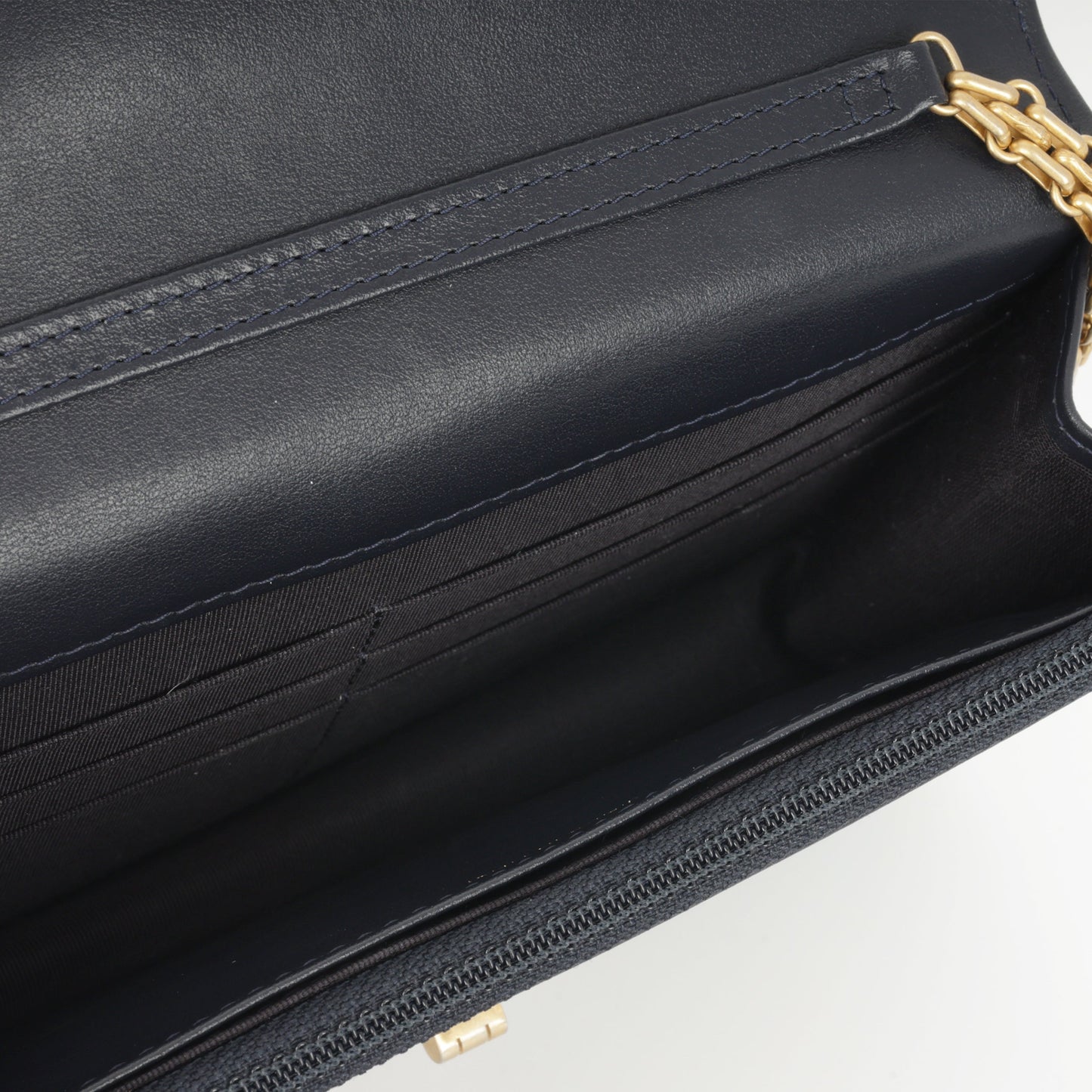 Chanel 2.55 Re-issue Wallet on Chain - Navy Calfskin | Gold Hardware