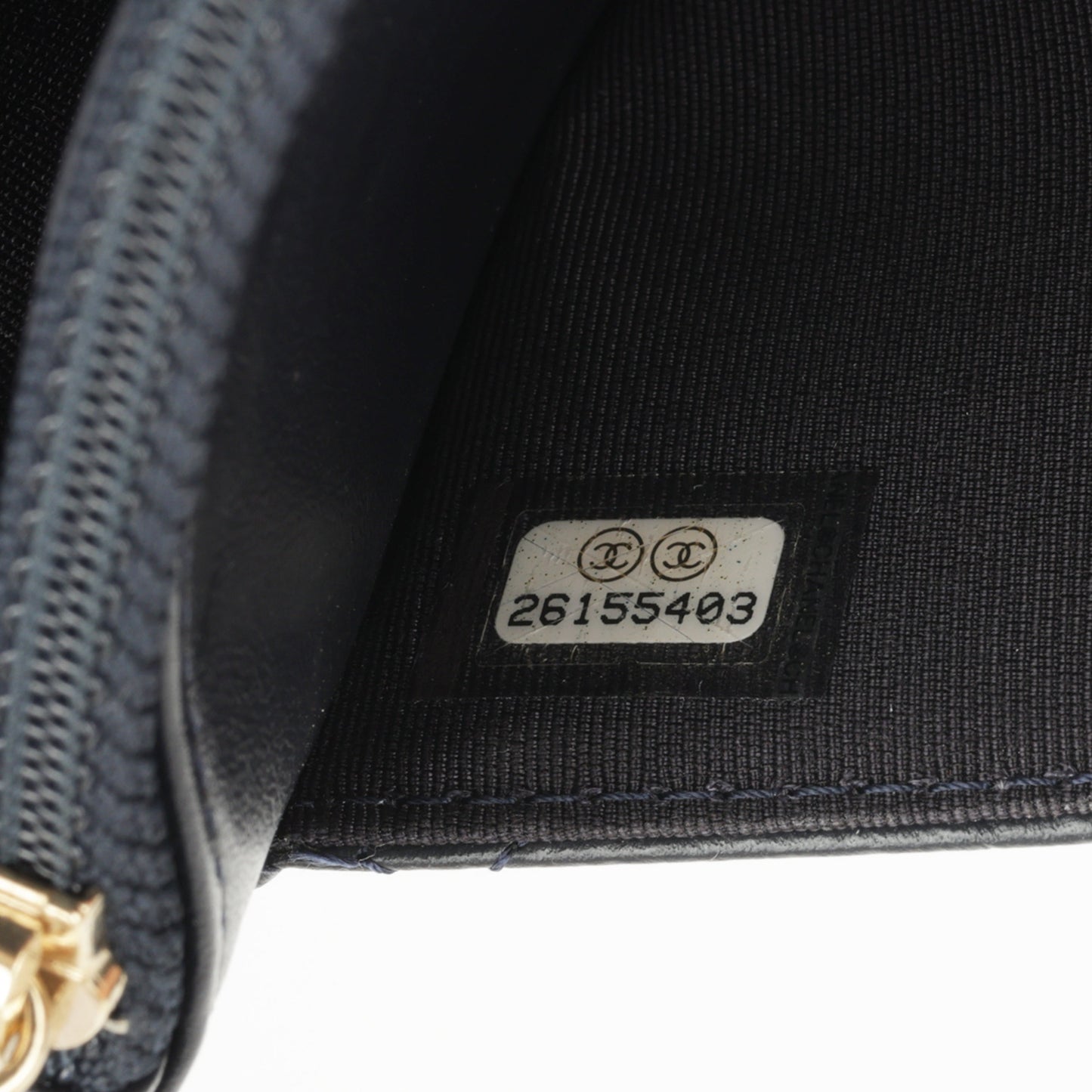 Chanel 2.55 Re-issue Wallet on Chain - Navy Calfskin | Gold Hardware