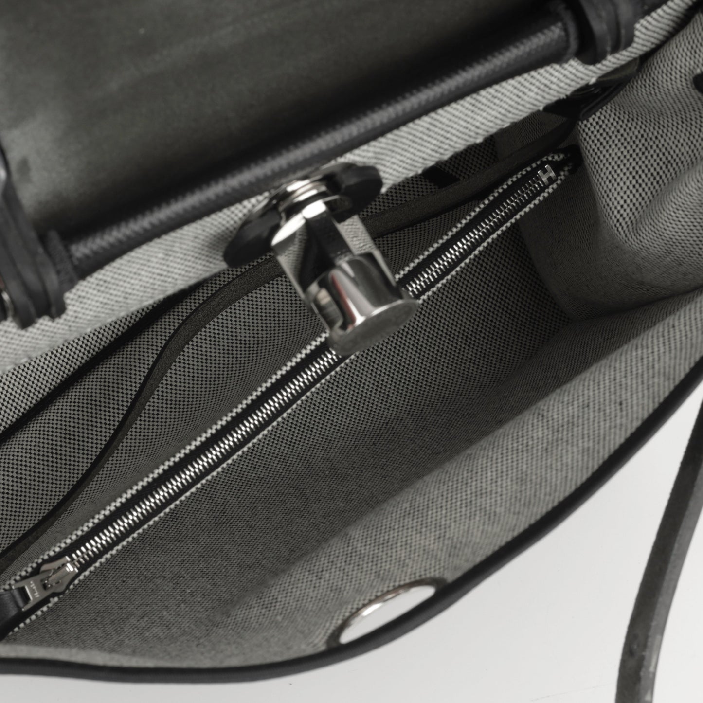 Hermès Herbag 31 - Black Berline Toile | Palladium Hardware