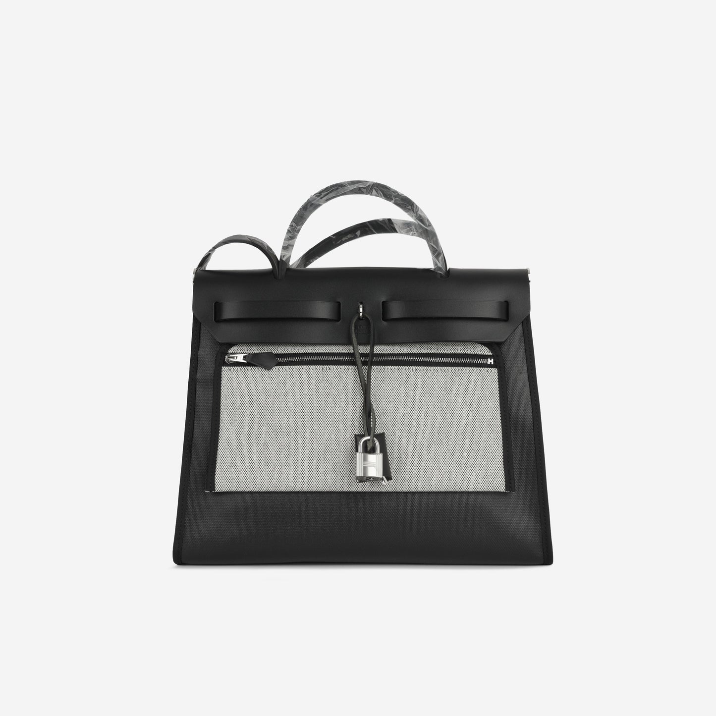 Hermès Herbag 31 - Black Berline Toile | Palladium Hardware