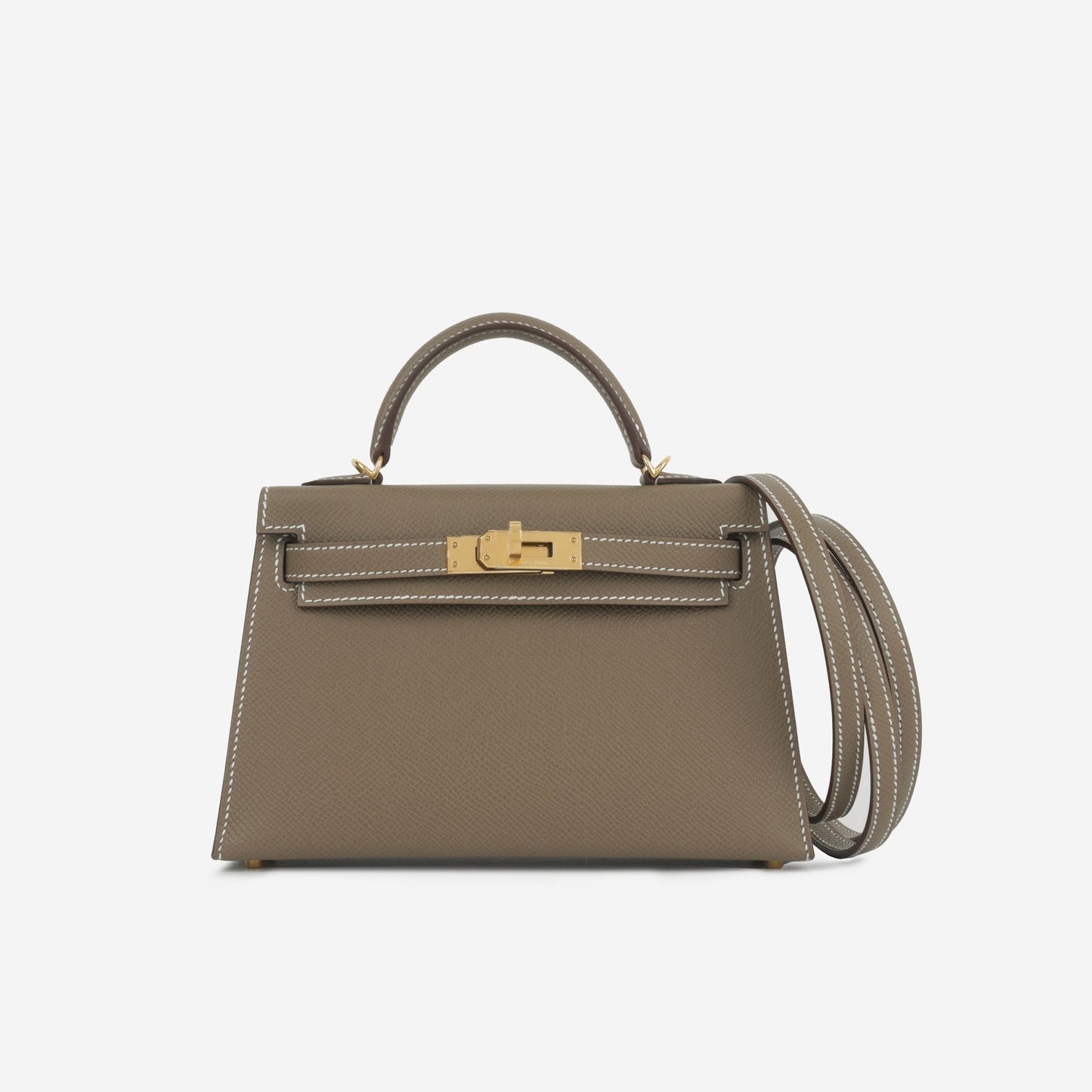 Hermès Mini Kelly 20cm - Etoupe Epsom | Gold Hardware