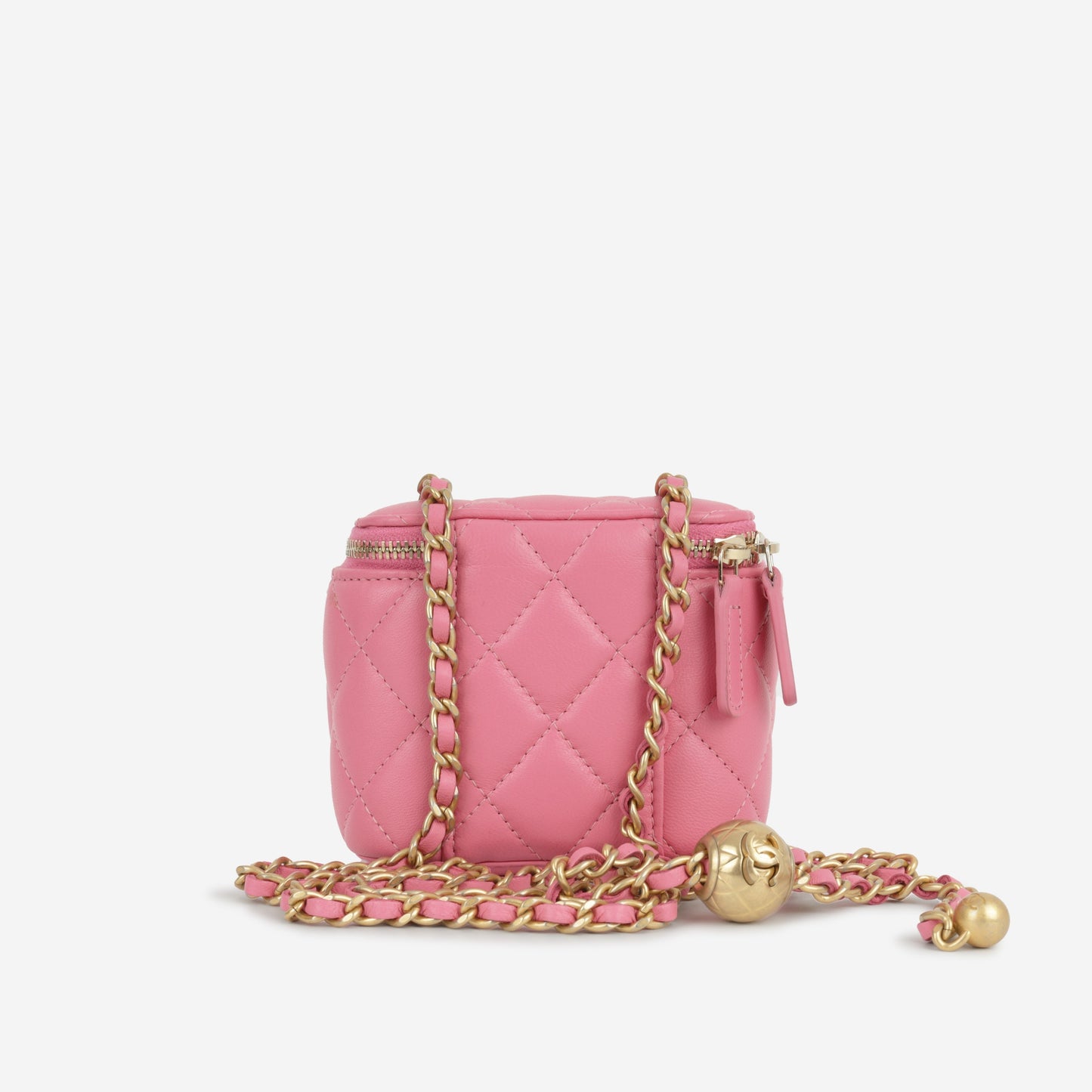 Chanel Mini Vanity Pearl Crush - Pink Lambskin | Gold Hardware