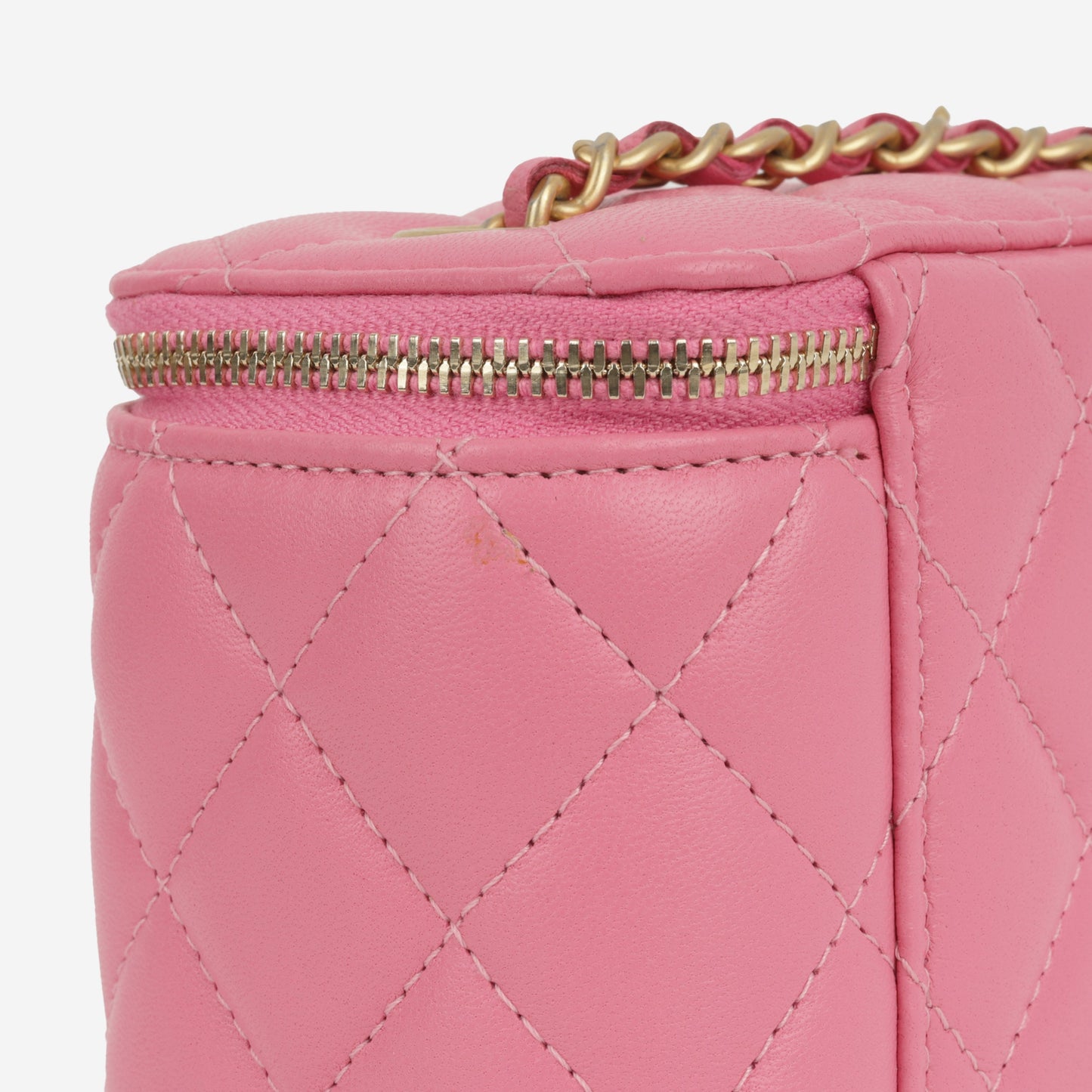 Chanel Mini Vanity Pearl Crush - Pink Lambskin | Gold Hardware