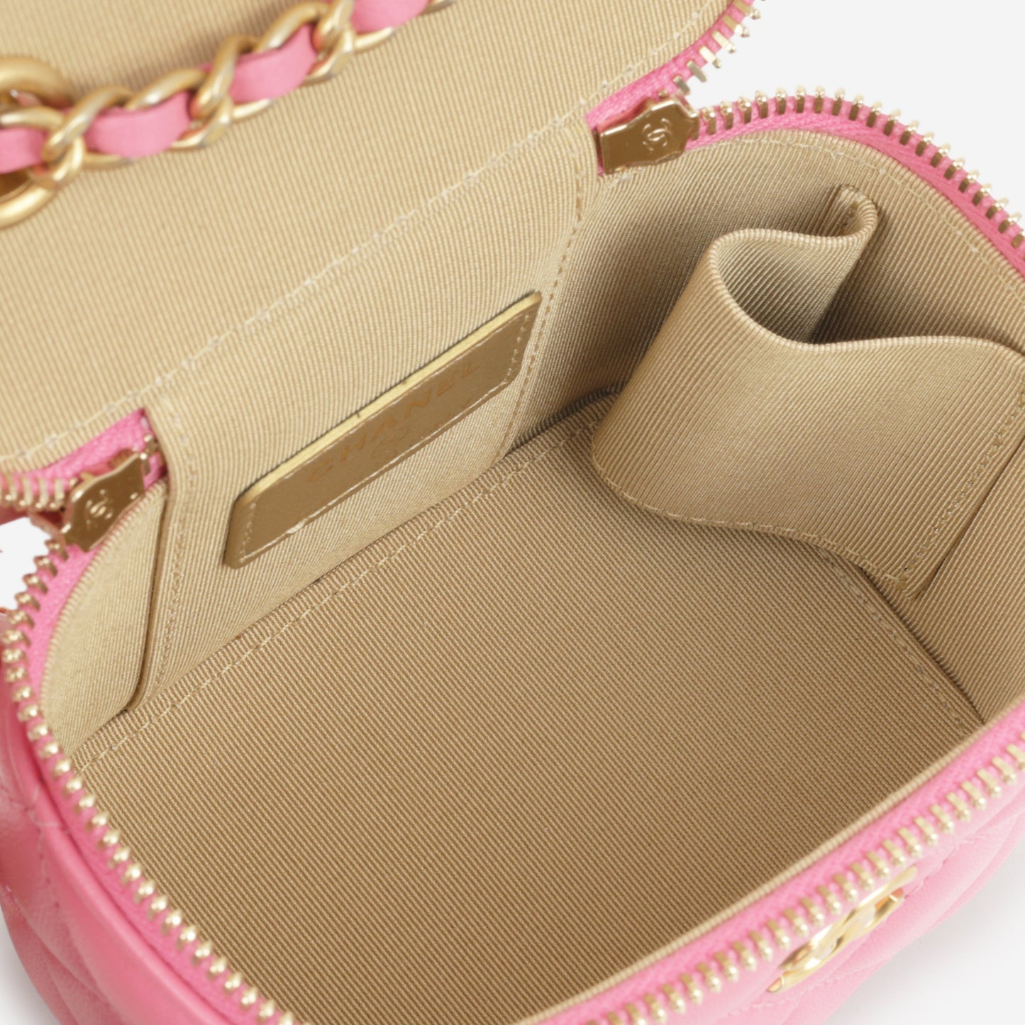 Chanel Mini Vanity Pearl Crush - Pink Lambskin | Gold Hardware