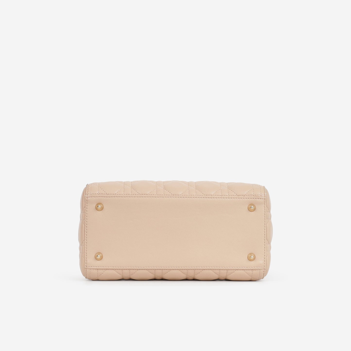 Dior Medium Lady Dior - Blush Lambskin | Champagne Gold Hardware