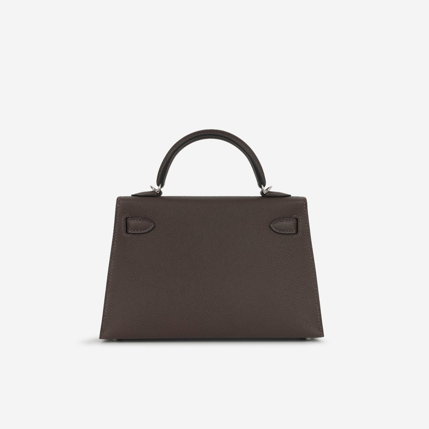 Hermès Mini Kelly - Ebene Epsom | Electrum Hardware (NWT)