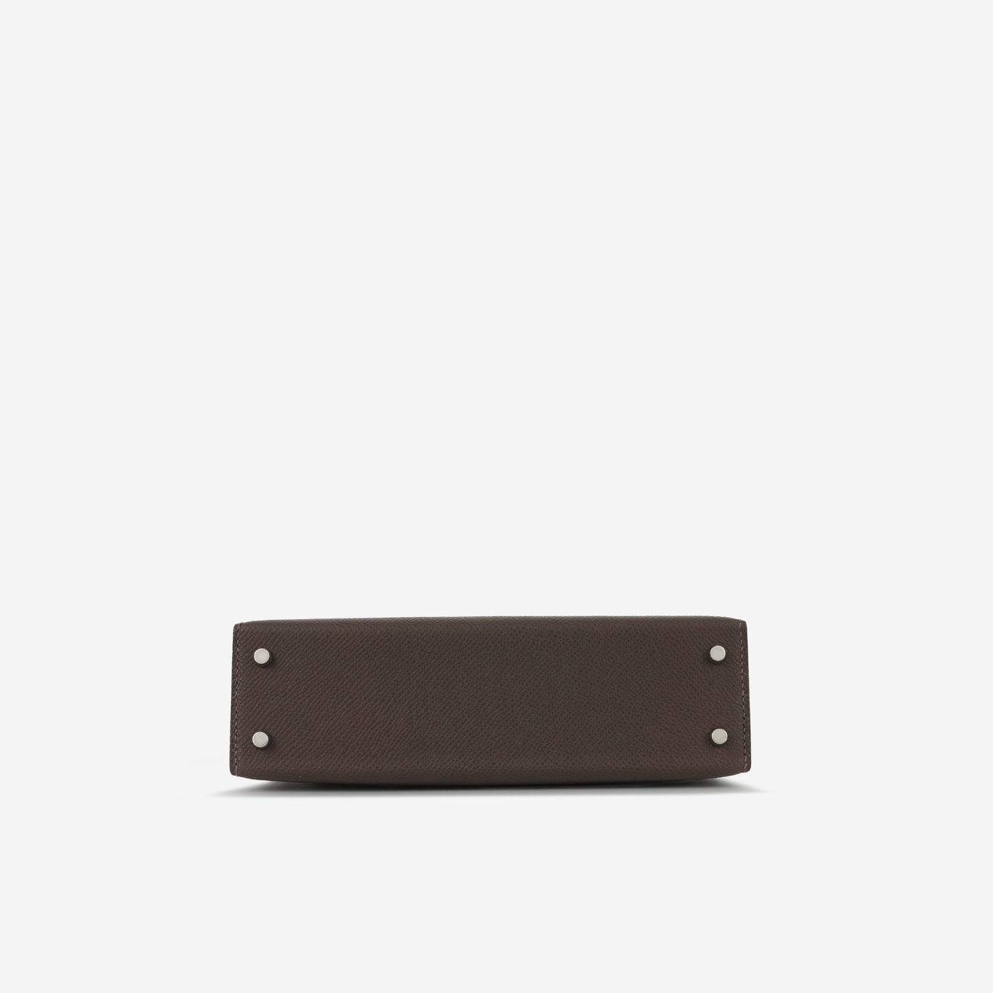 Hermès Mini Kelly - Ebene Epsom | Electrum Hardware (NWT)