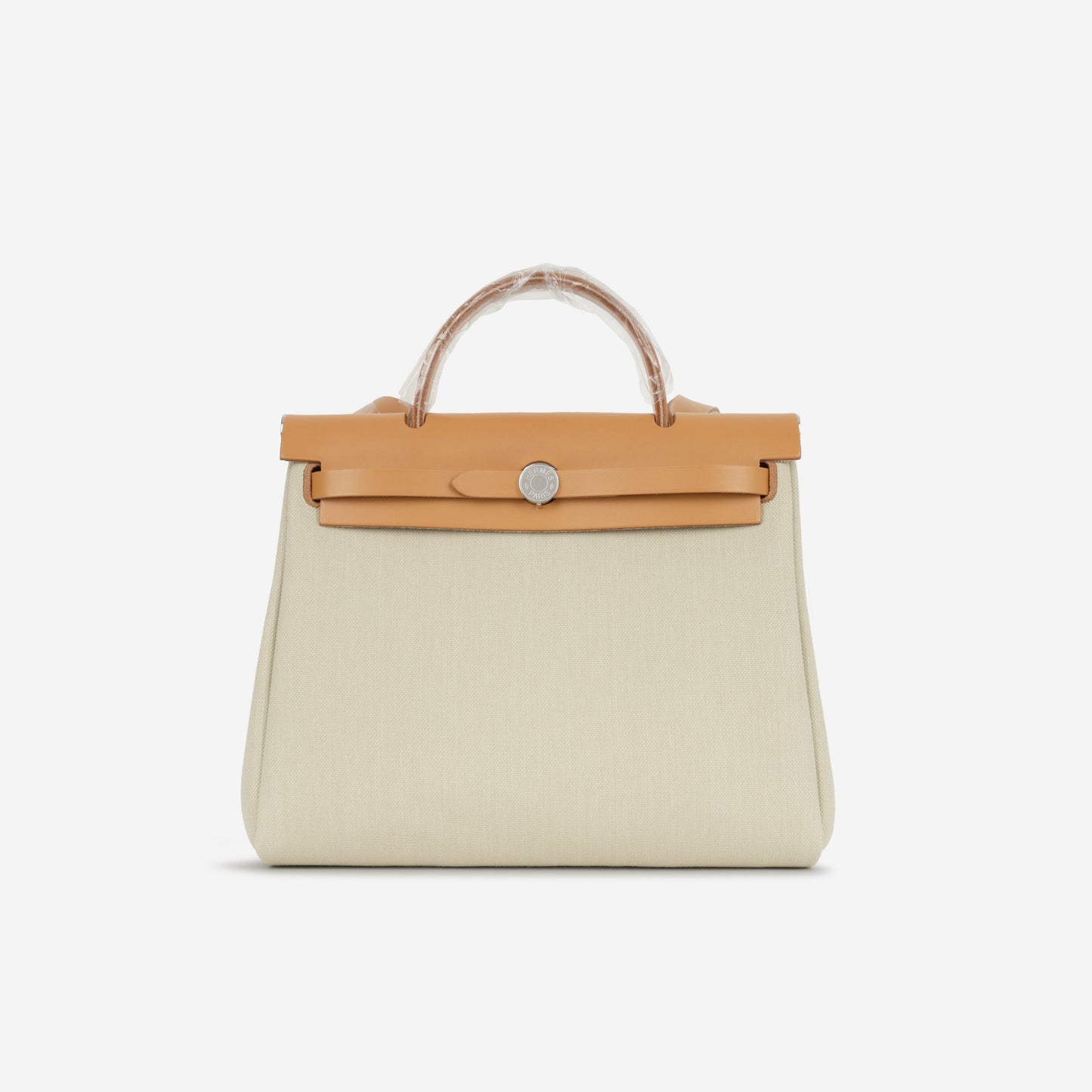Hermès Herbag 31 - Beton Canvas / Naturel Sable Hunter | Palladium Hardware