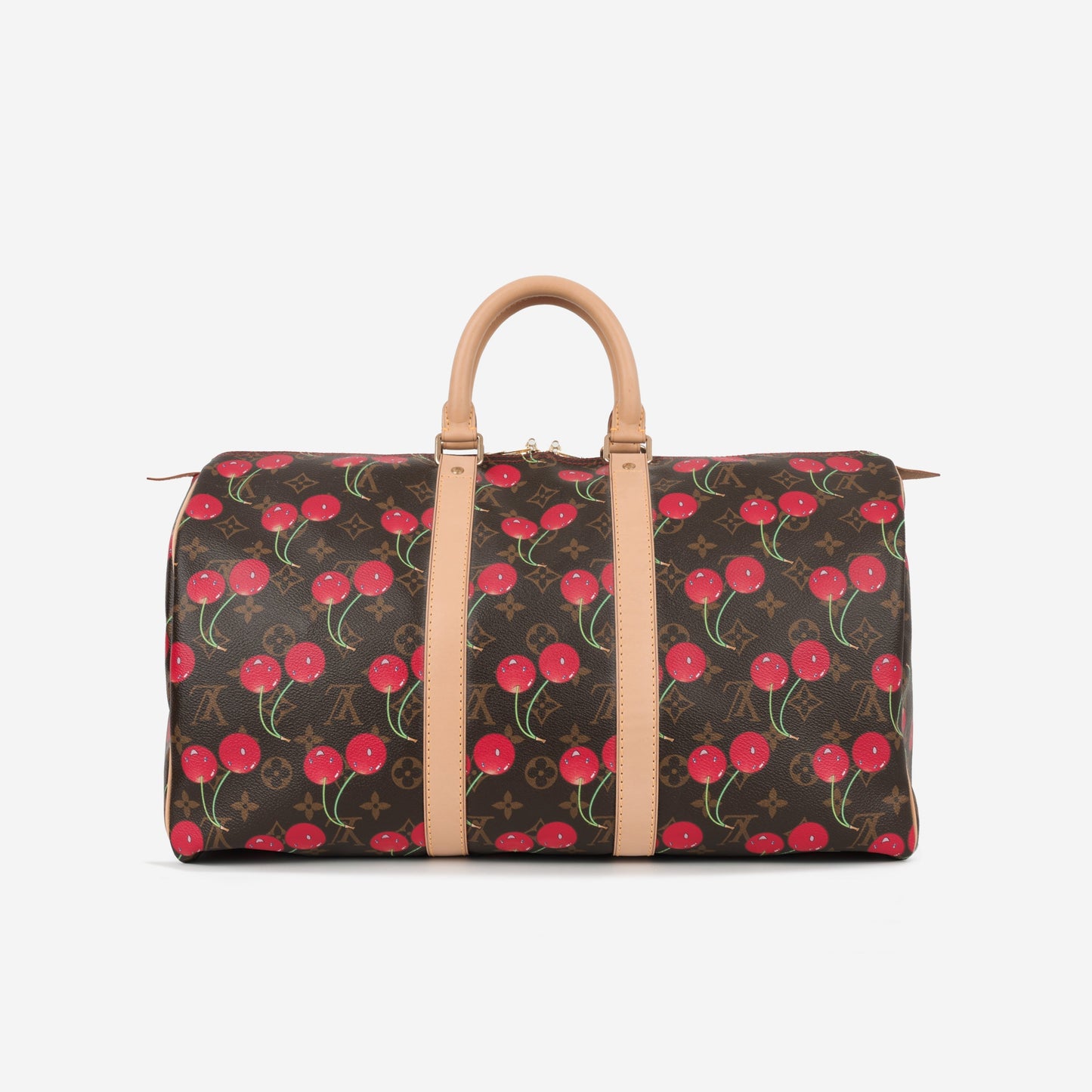 Vintage Louis Vuitton x TM Keepall Bandoulière 45 - Cerises Monogram | Gold Hardware