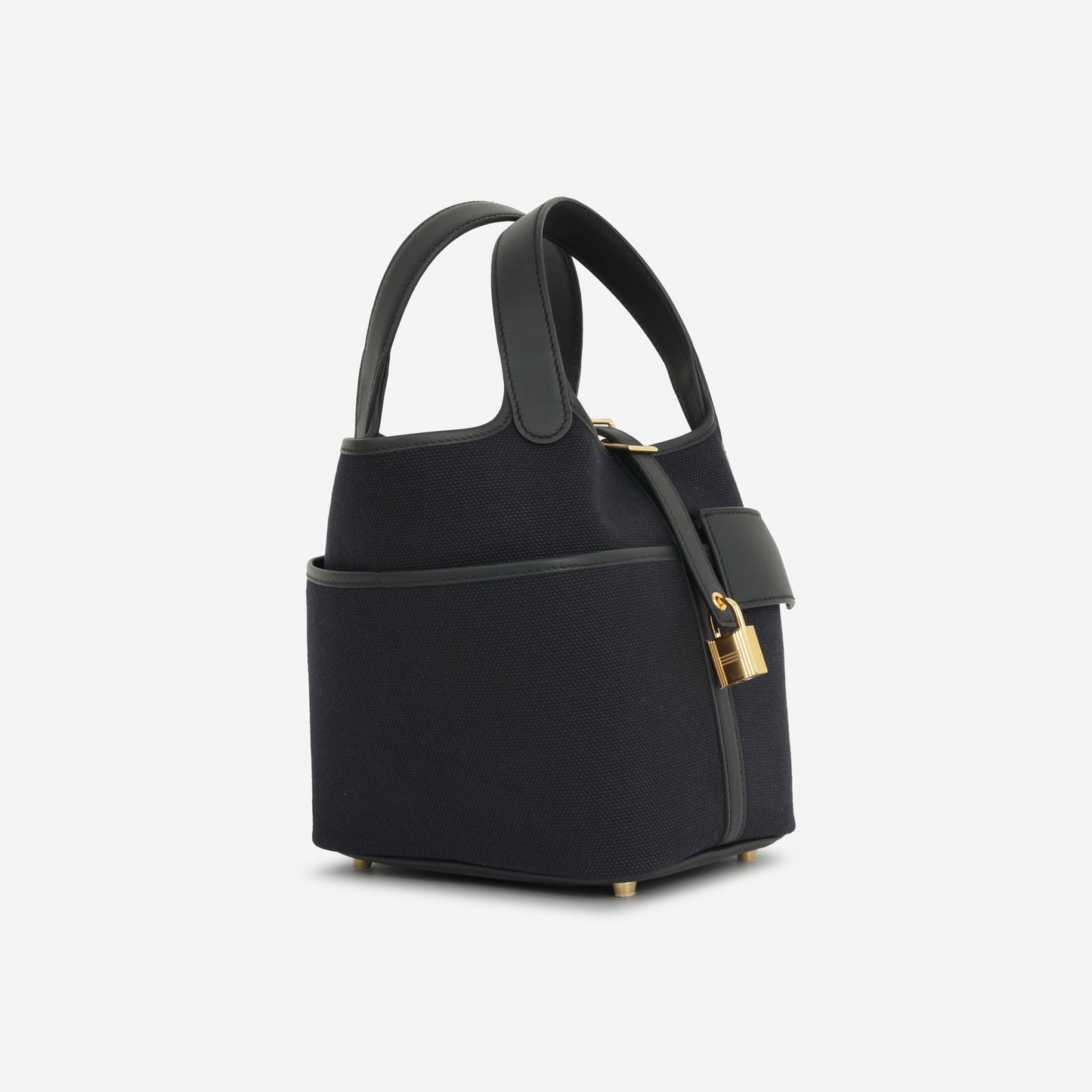 Hermès Picotin 18 Cargo - Black Canvas / Swift | Gold Hardware