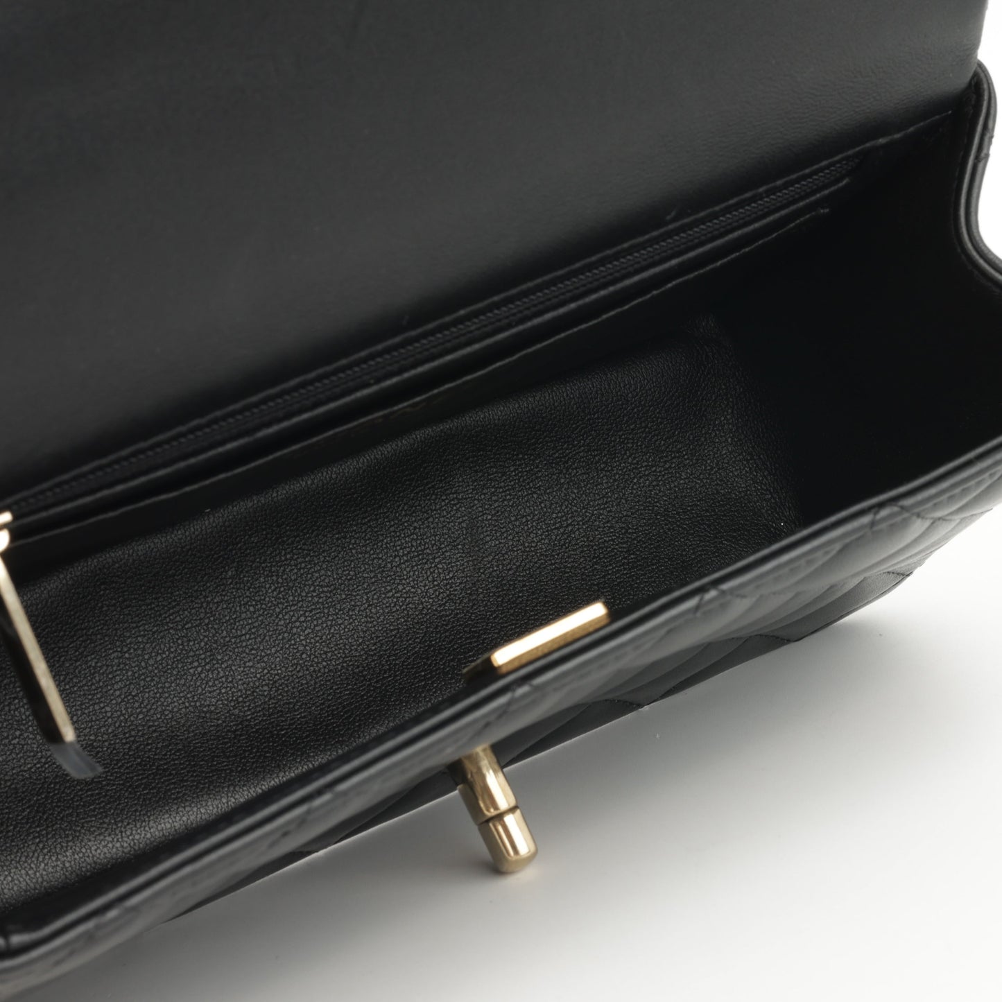 Chanel Mini Rectangular Top Handle | Champagne Gold Hardware