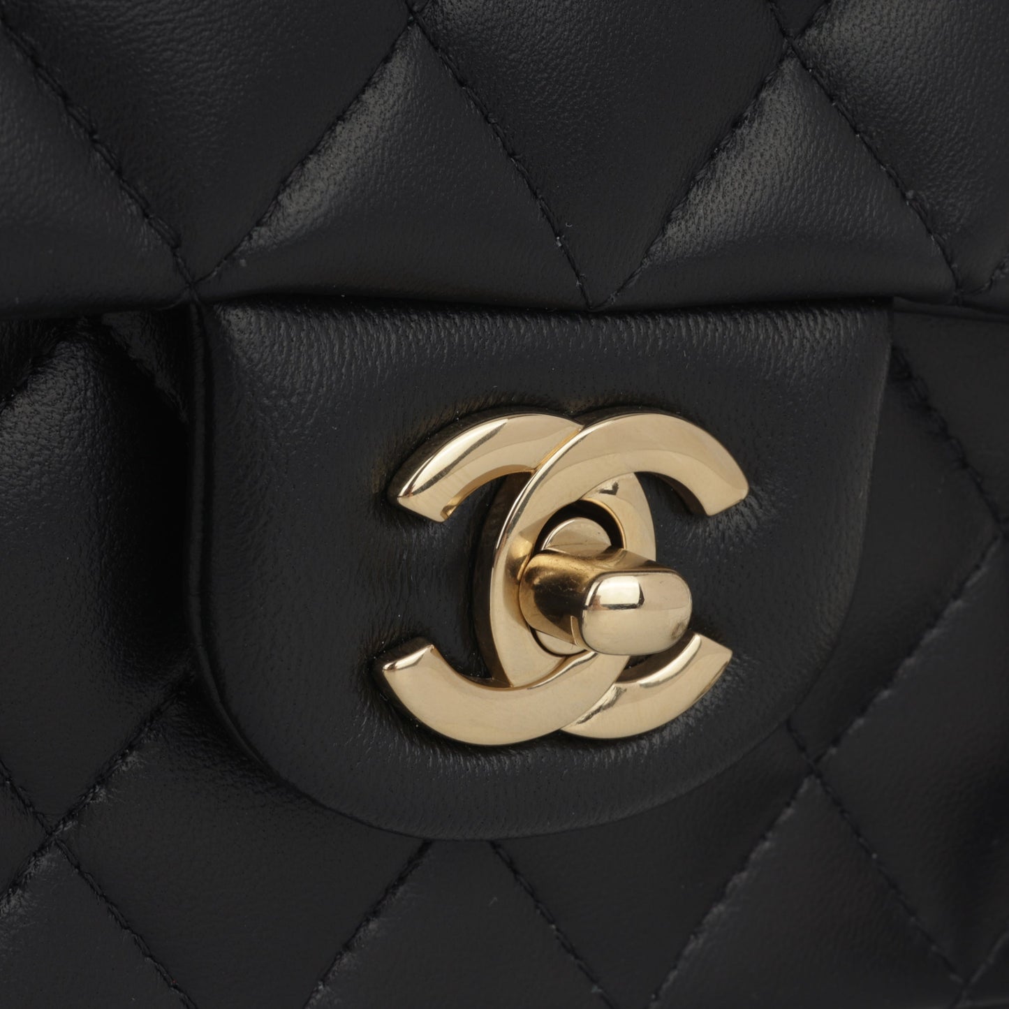 Chanel Mini Rectangular Top Handle | Champagne Gold Hardware