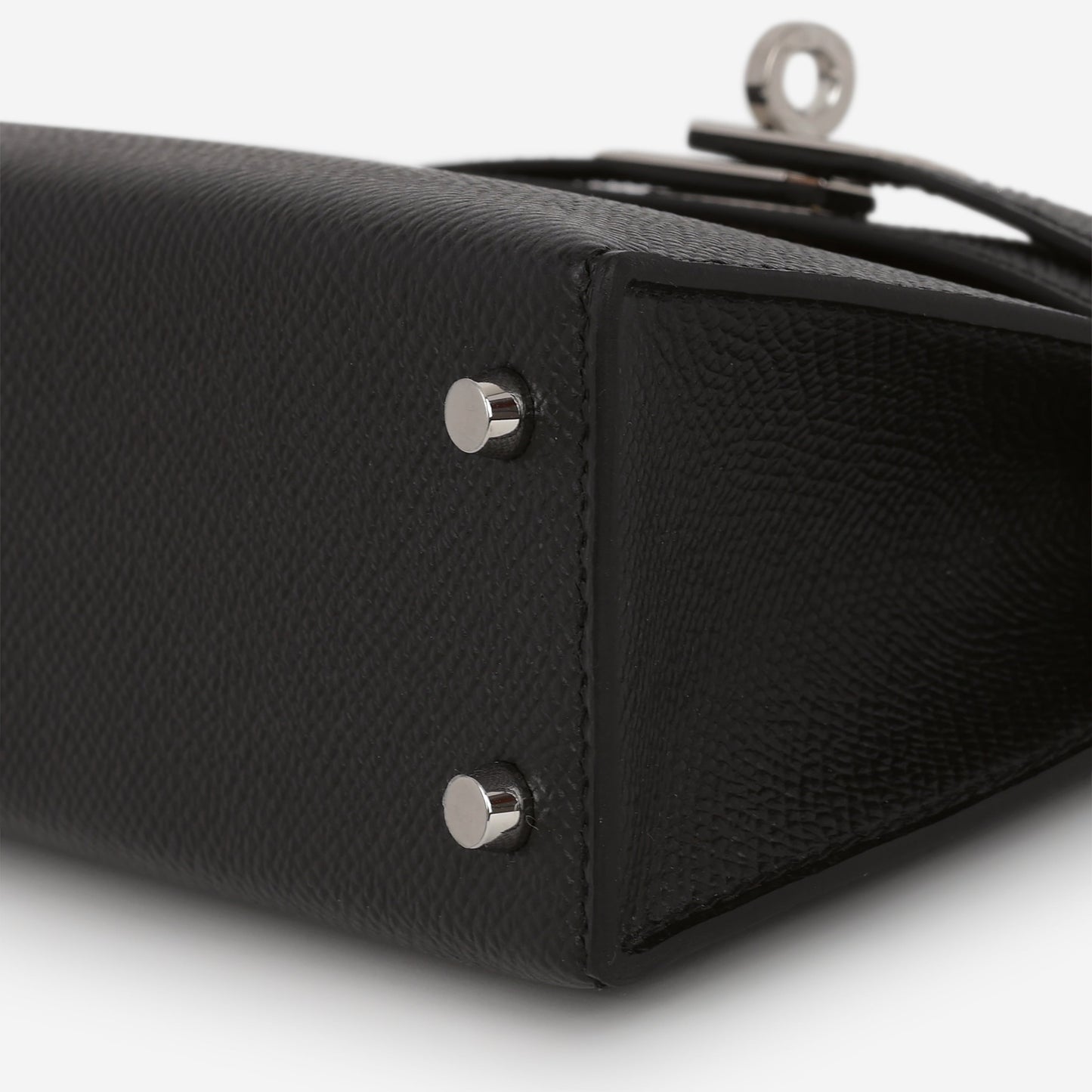 Hermès HSS Mini Kelly - Black Epsom / Gold Interior | Palladium Hardware
