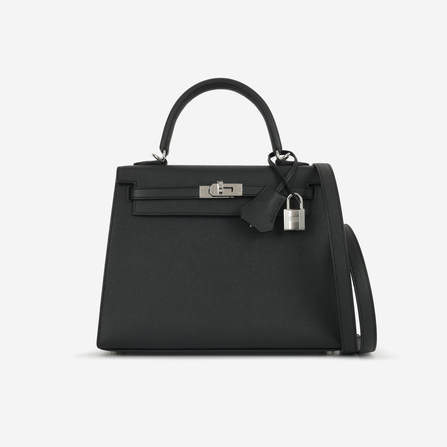 Hermès Kelly 25 - Black Epsom | Palladium Hardware (NWT)