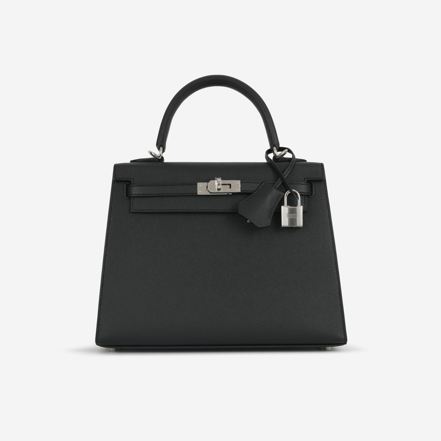 Hermès Kelly 25 - Black Epsom | Palladium Hardware (NWT)