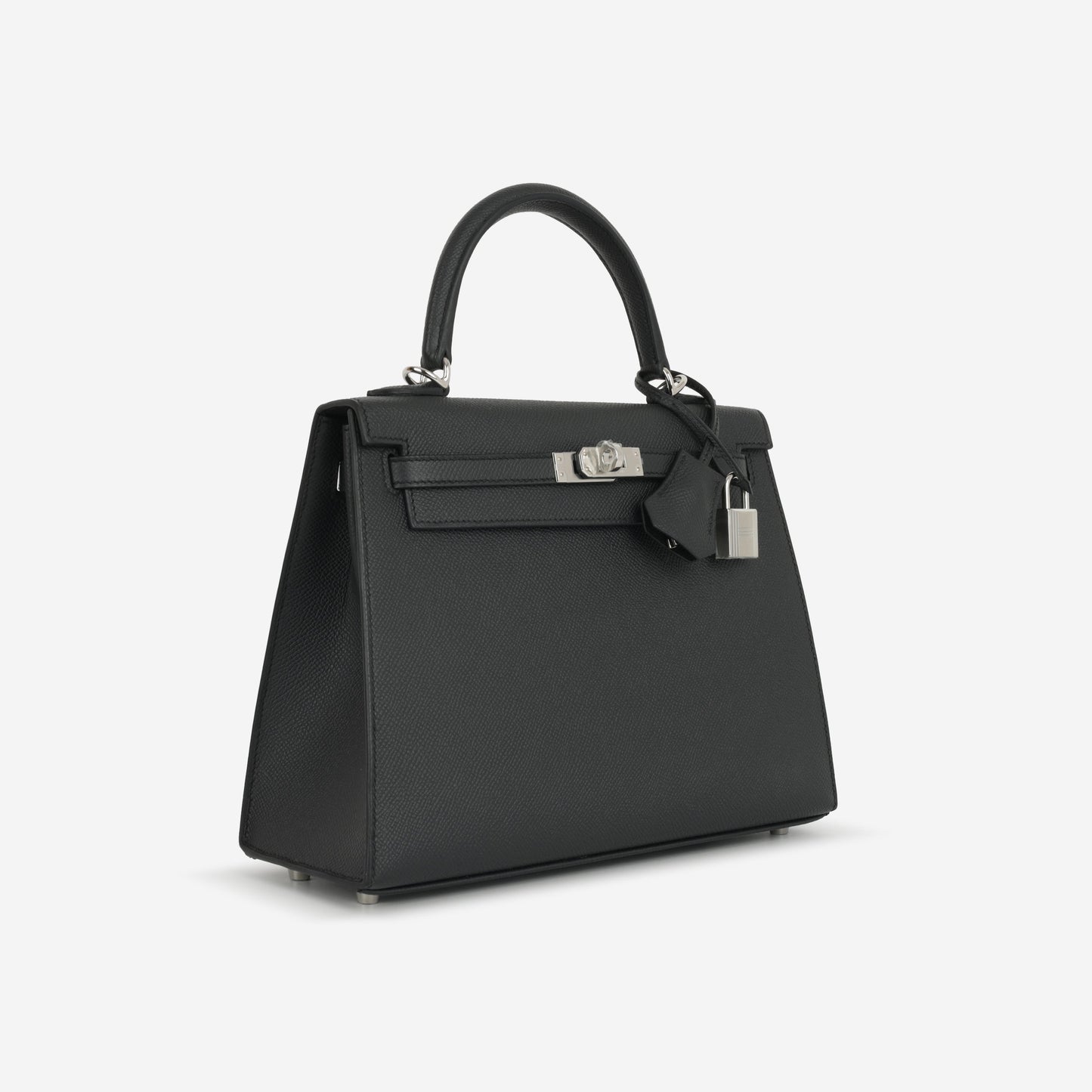Hermès Kelly 25 - Black Epsom | Palladium Hardware (NWT)