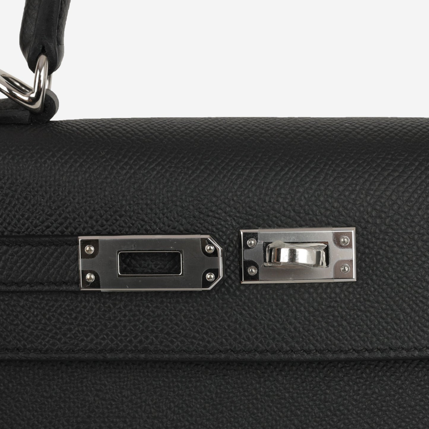 Hermès Kelly 25 - Black Epsom | Palladium Hardware (NWT)