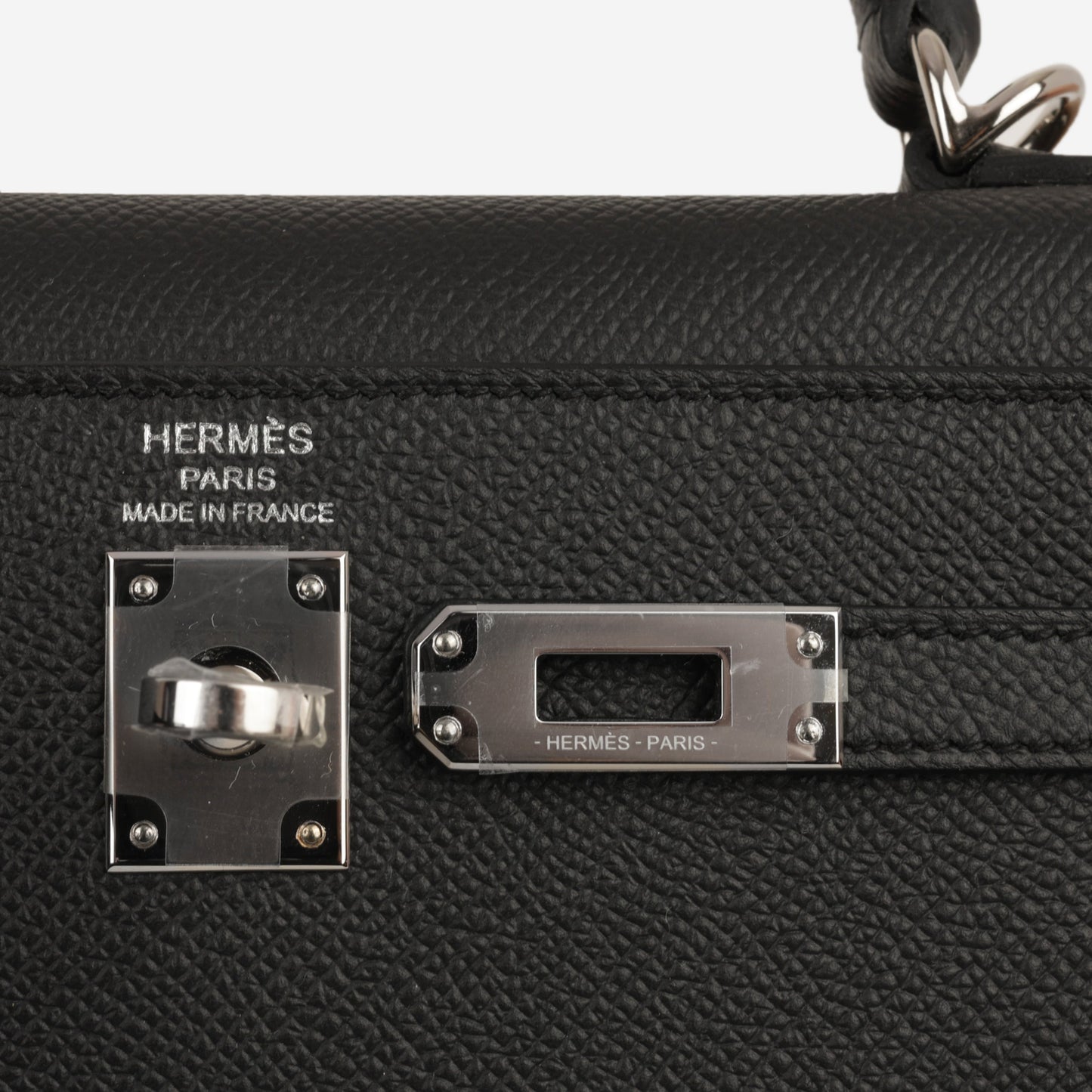 Hermès Kelly 25 - Black Epsom | Palladium Hardware (NWT)