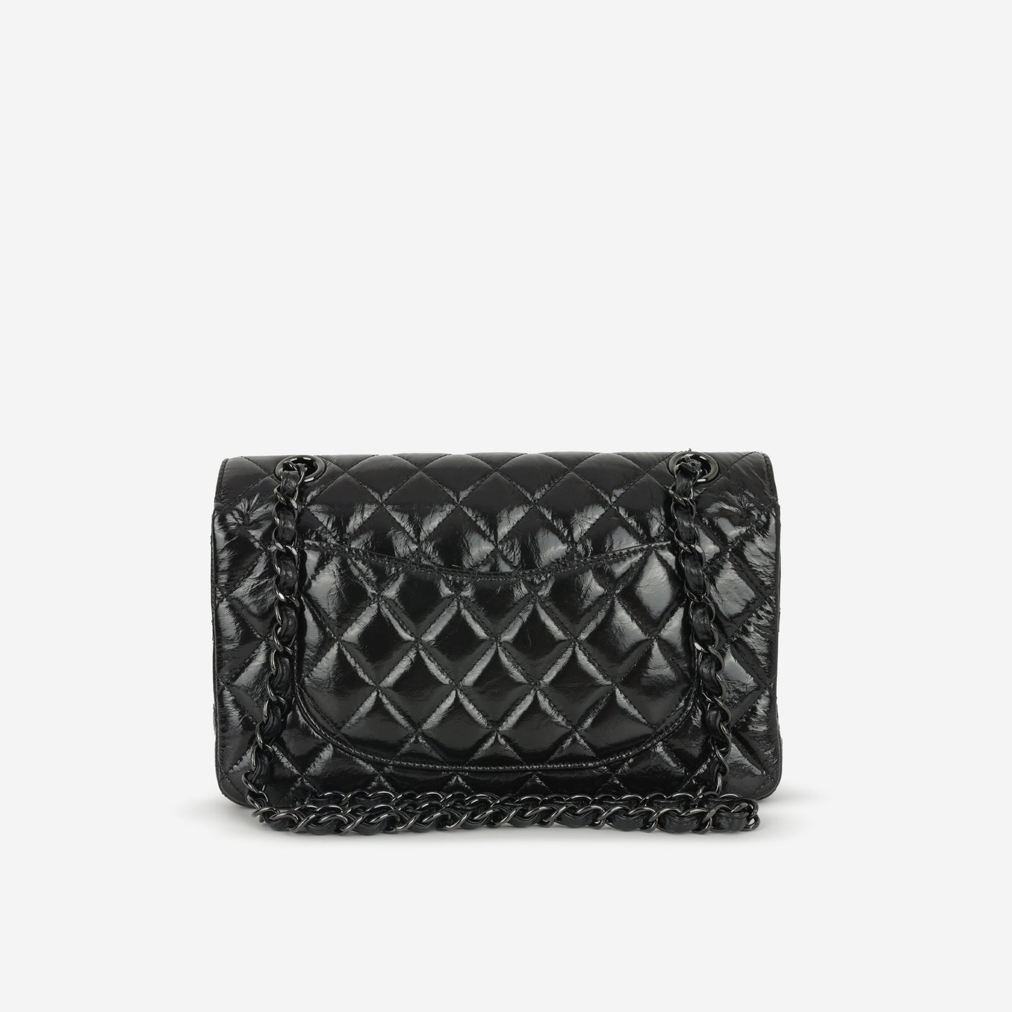 Chanel Small Classic Flap - So Black Patent Calfskin | Tonal Hardware