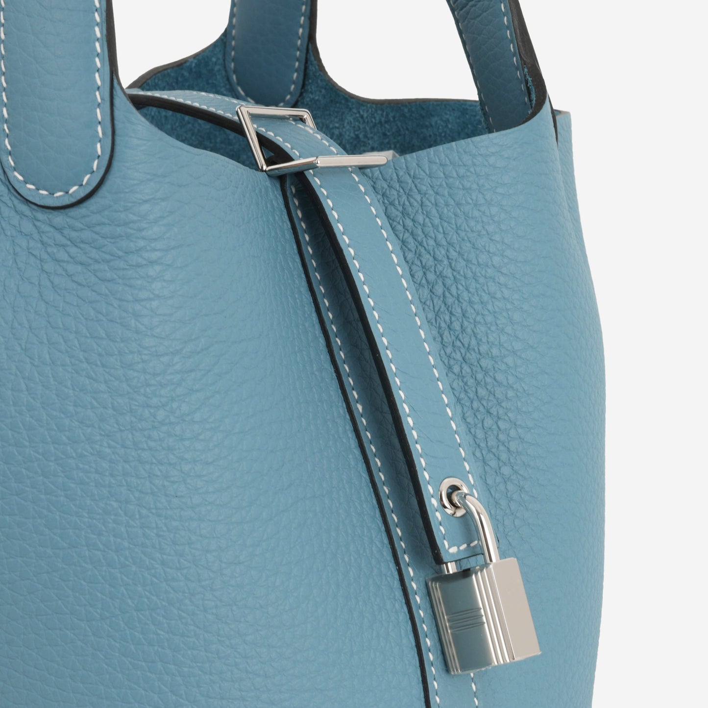 Hermès Picotin 18 - New Blue Jean Clemence | Palladium Hardware (NWT)