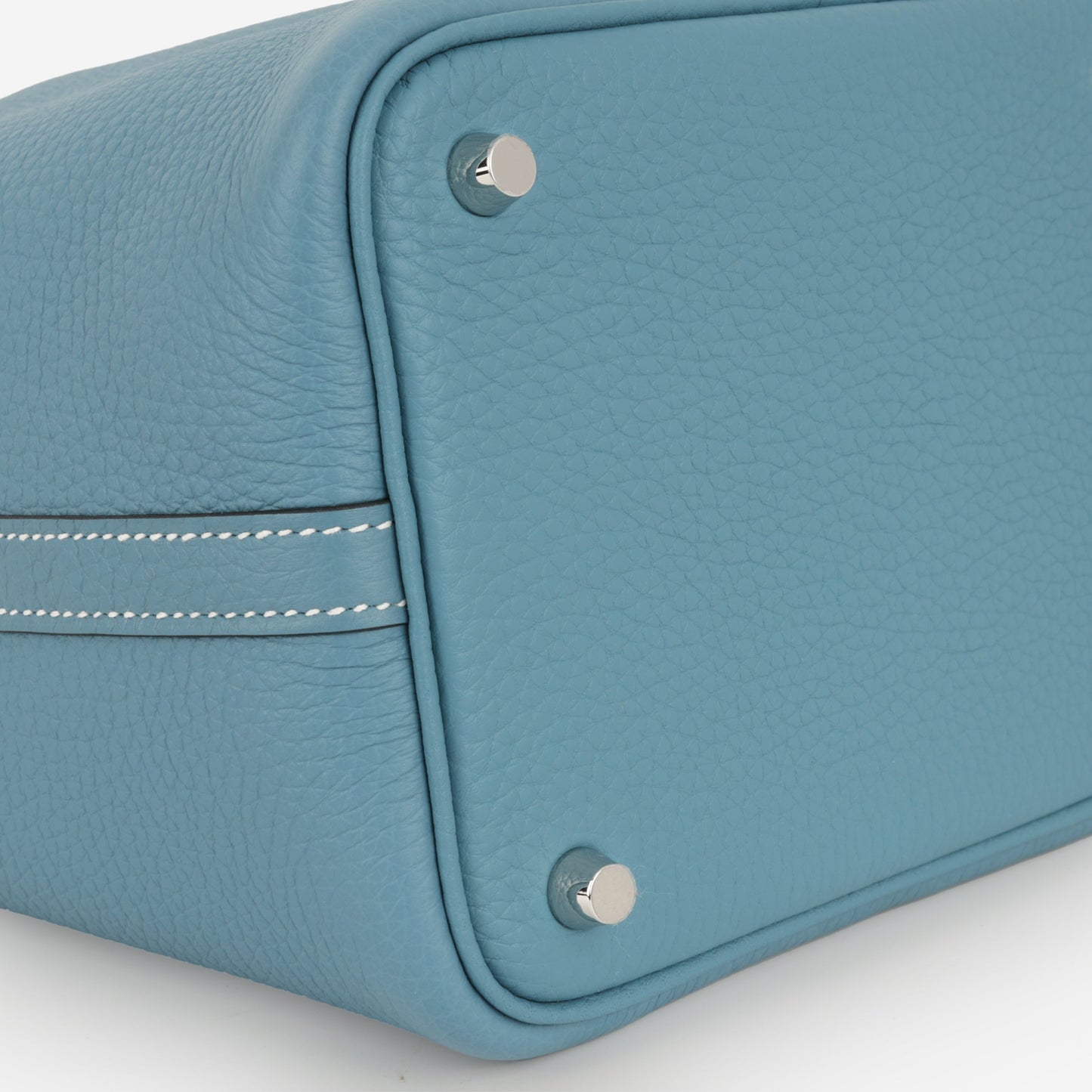 Hermès Picotin 18 - New Blue Jean Clemence | Palladium Hardware (NWT)
