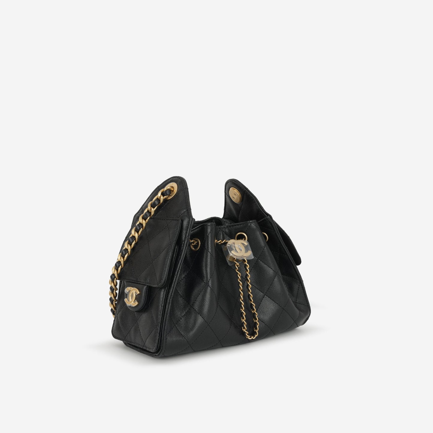 Chanel Mini 25 Hobo - Black Caviar | Gold Hardware
