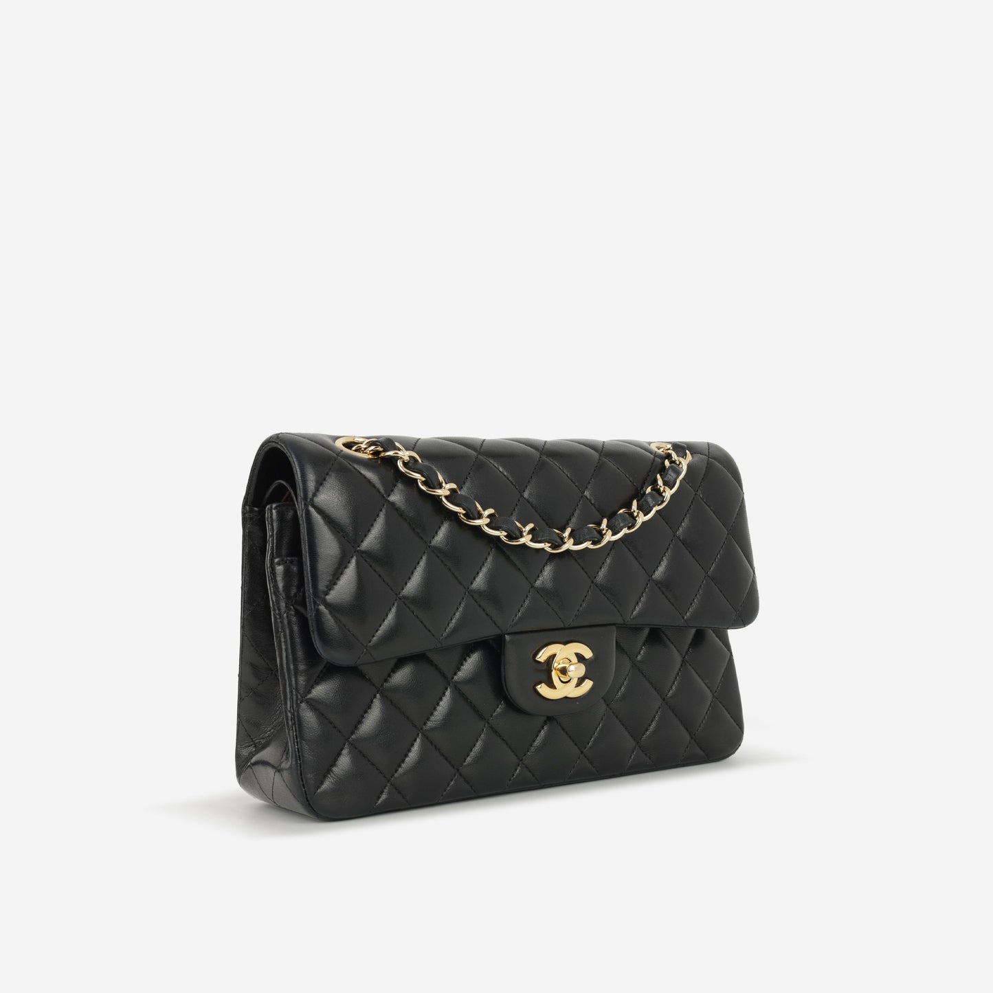 Chanel Small Classic Flap - Black Lambskin | Gold Hardware